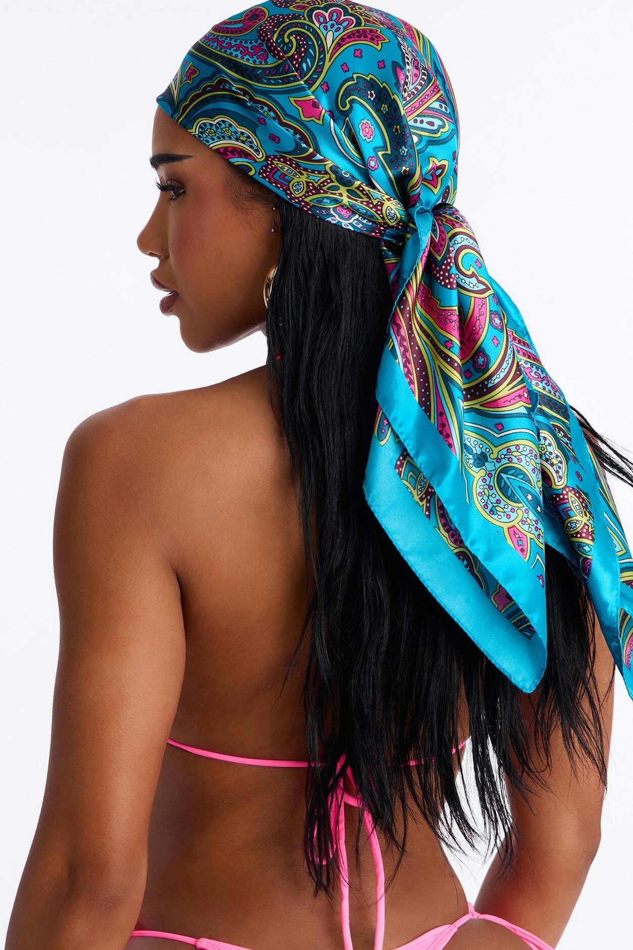 Lilly Paisley Head Scarf - Multi Color