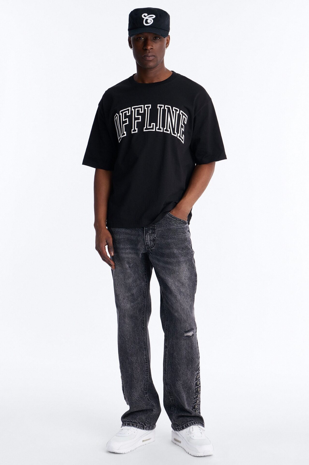 Offline Puff Boxy Short Sleeve Tee - Black