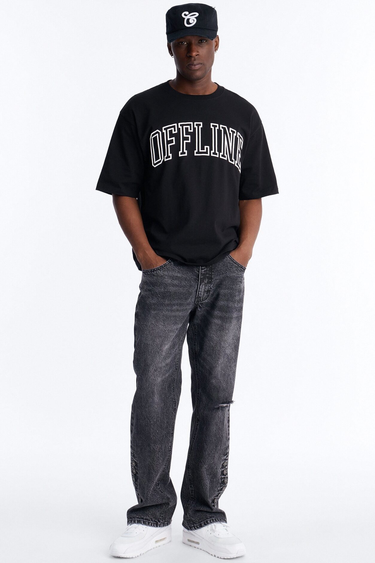 Straight Flare Easy Partner Jean - Black