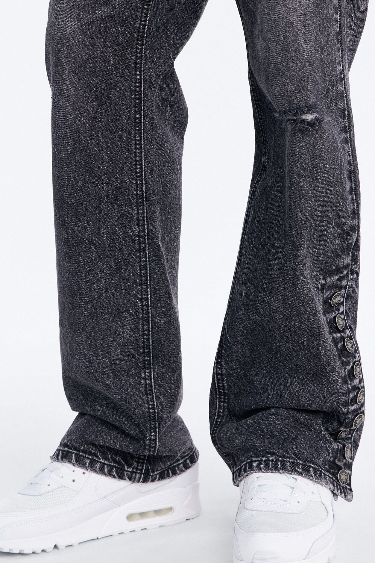 Straight Flare Easy Partner Jean - Black
