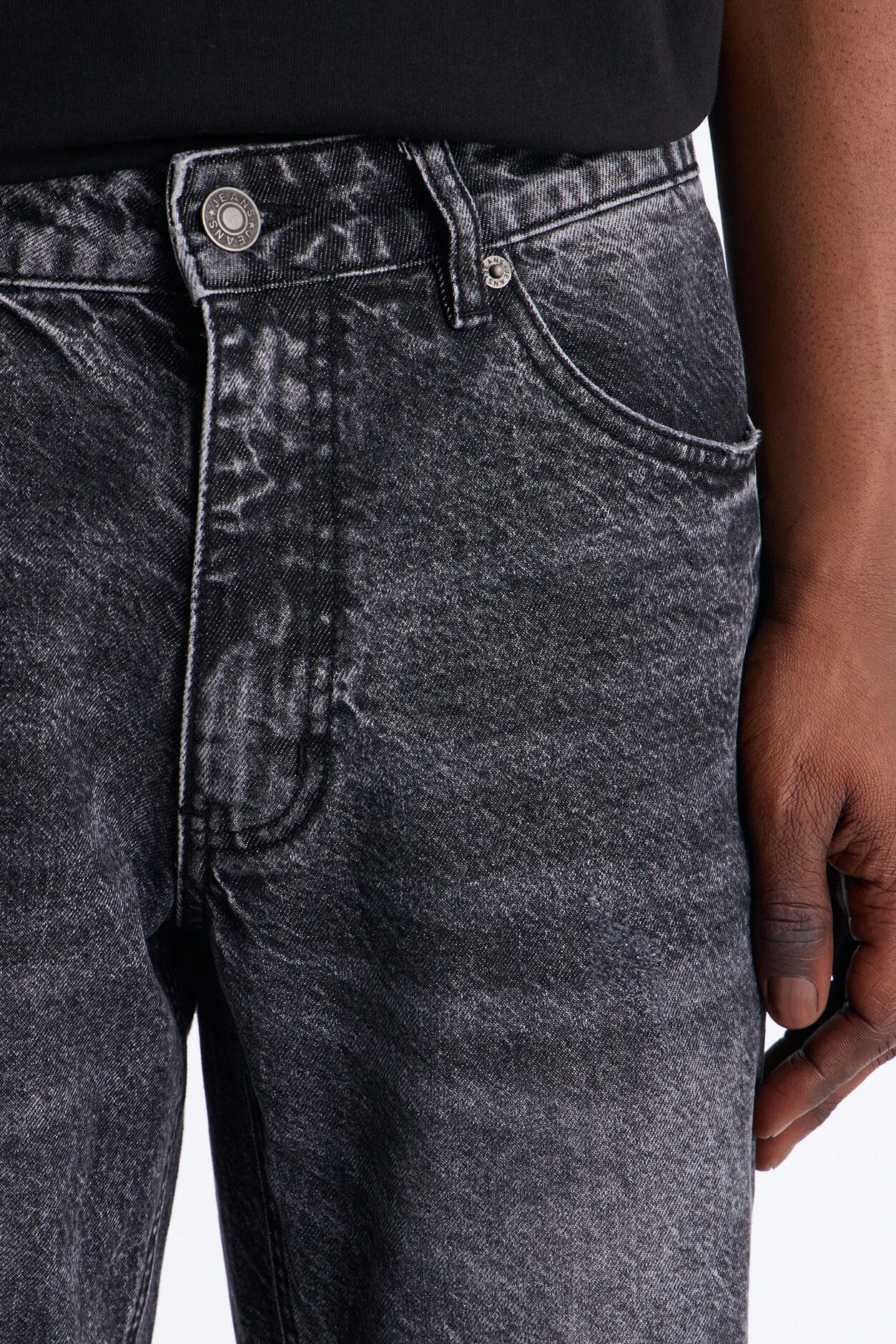 Straight Flare Easy Partner Jean - Black
