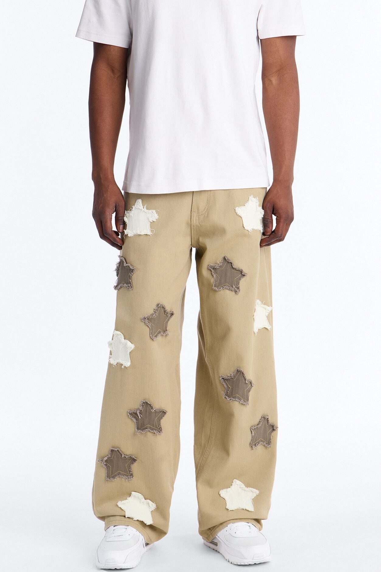 Baggy Illuminate Sky Fray Jean - Olive