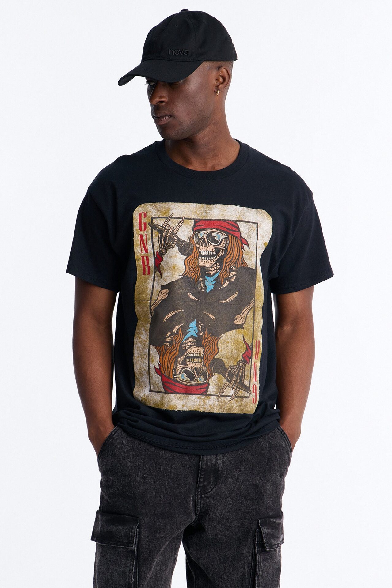 Guns & Roses Play Your Best Card Short Sleeve Tee - Black