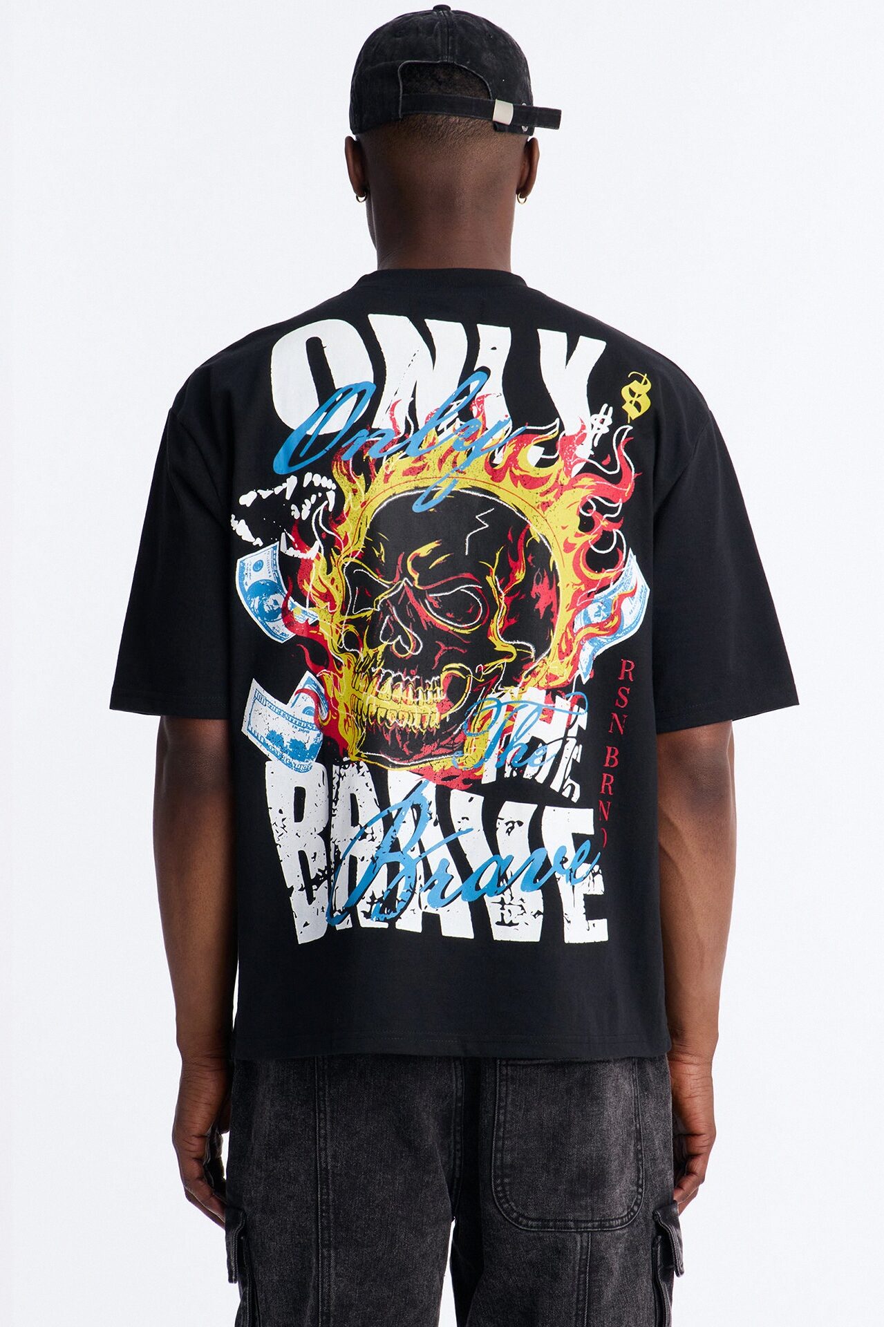 Only The Brave Oversized Short Sleeve Tee - Black