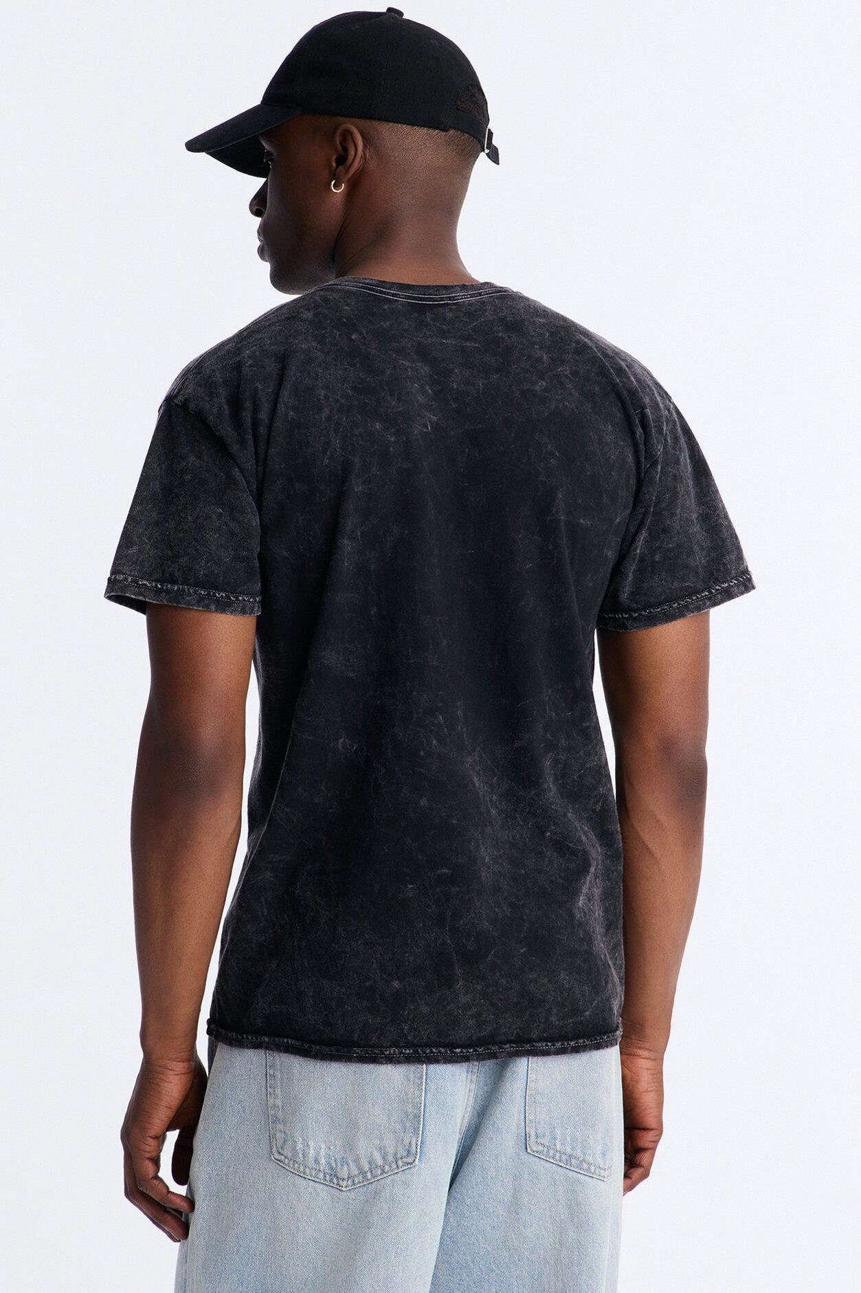 Vincent Van Gogh Night Sky Vintage Short Sleeve Tee - Black