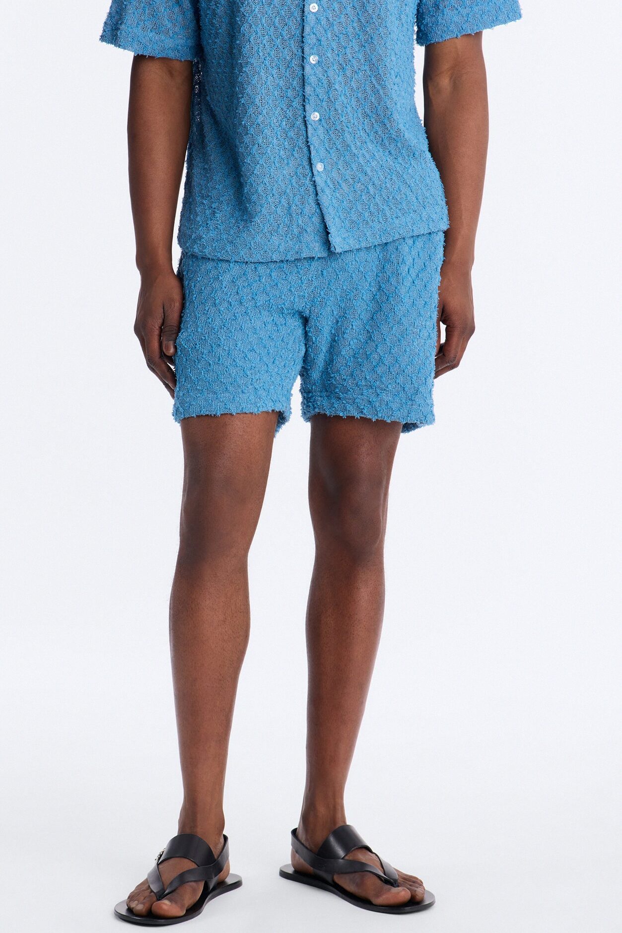 Coastal Plush Relaxed Short - Blue