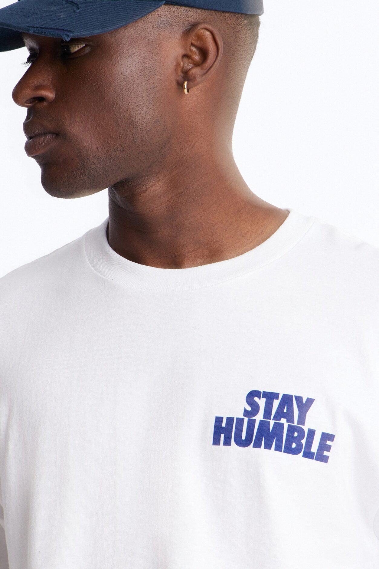 Hustle Hard Oversized Short Sleeve Tee - White