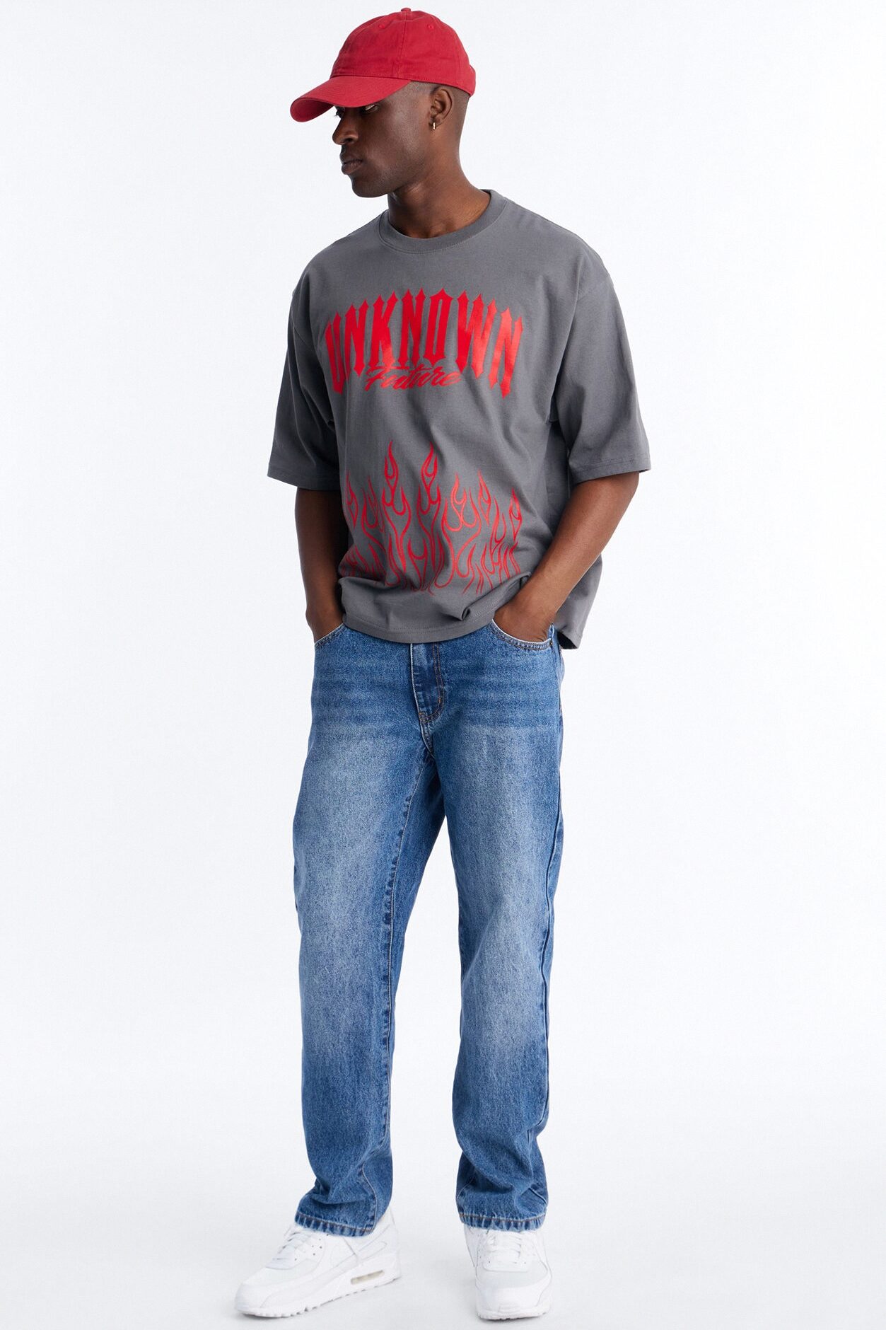 Unknown Future Boxy Short Sleeve Tee - Charcoal