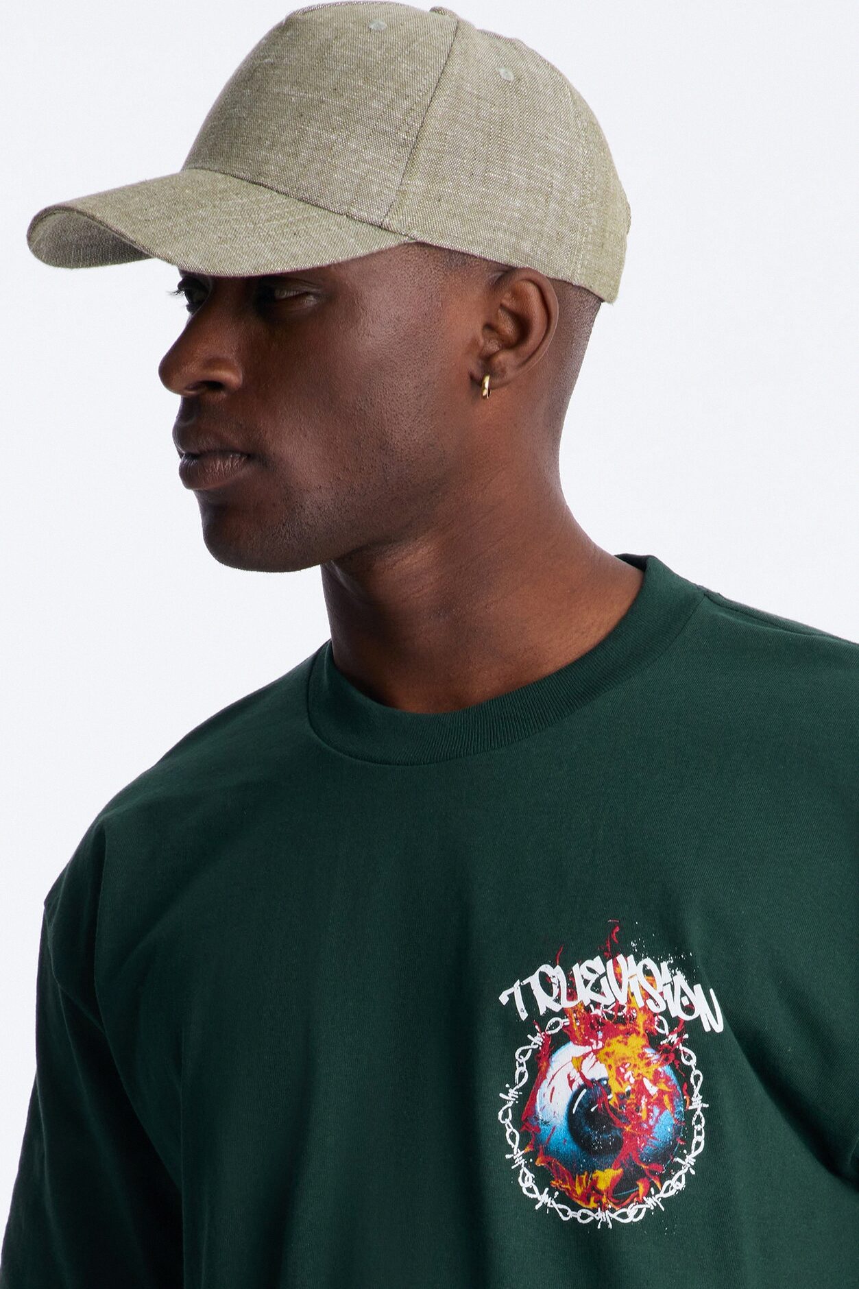 True Vision Boxy Short Sleeve Tee - Green