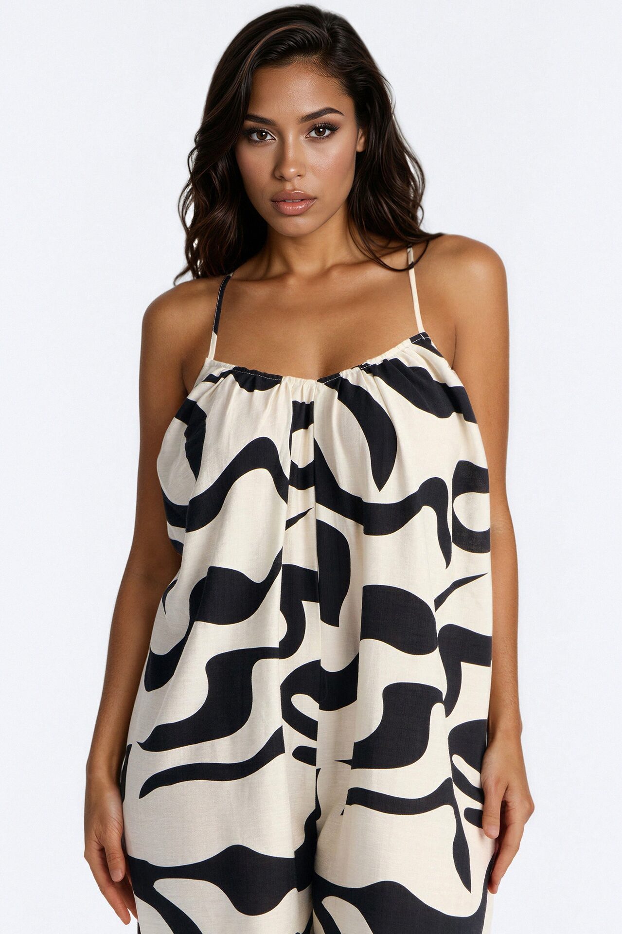 Summer Btreeze Wide Leg Jumpsuit - Black