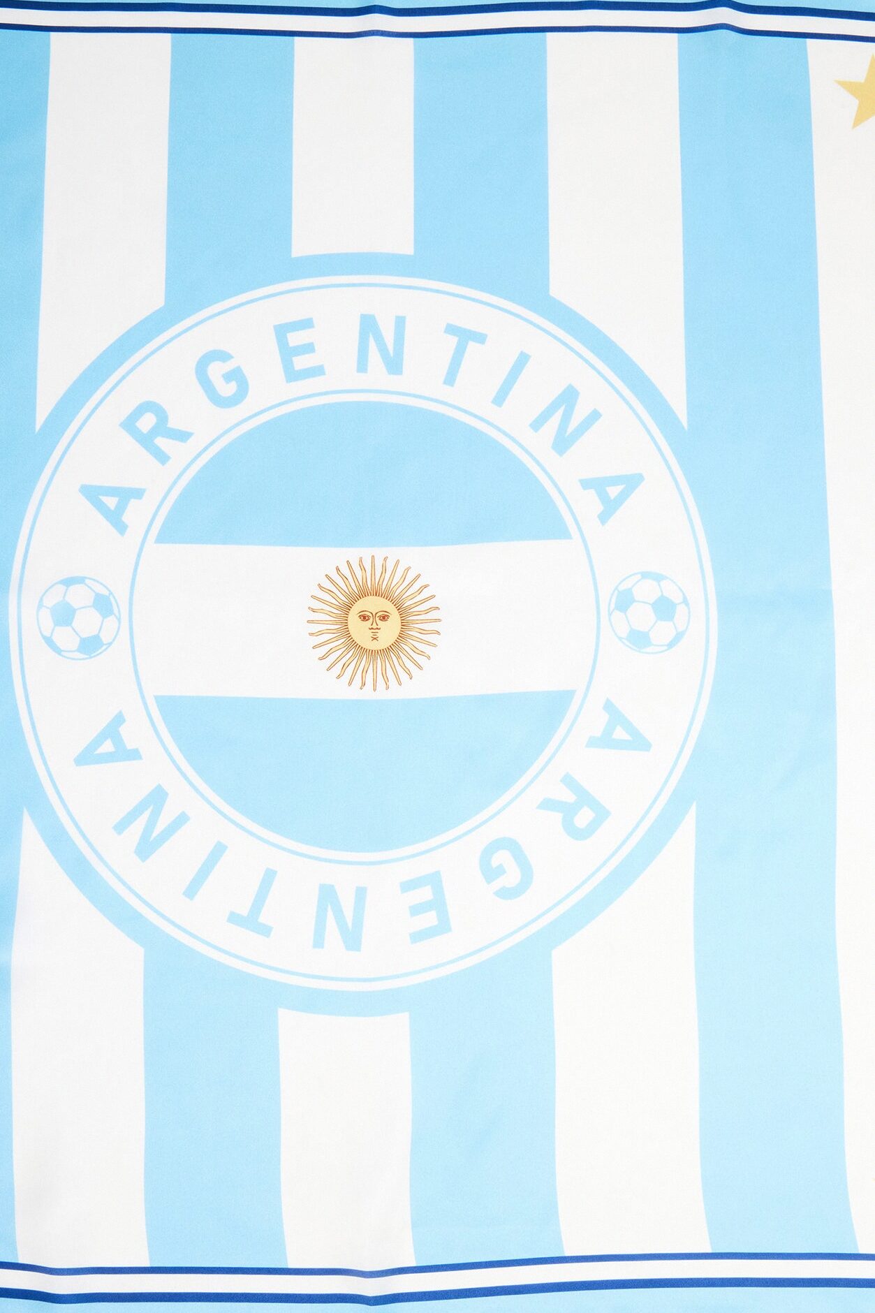 Love Argentina Team Head Scarf - White/Blue