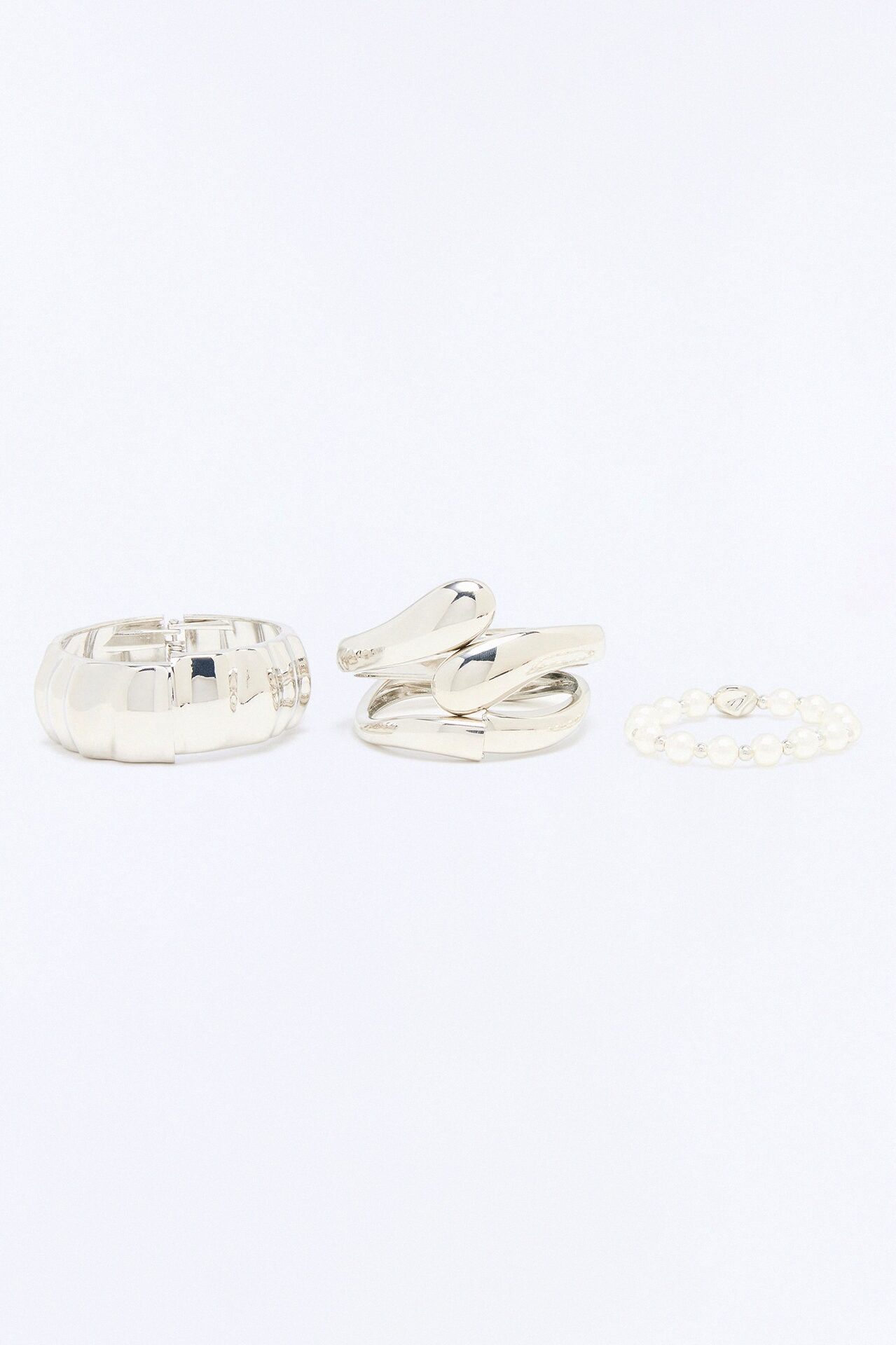 Little Bit Of Both 4 Piece Bracelet Set - Silver