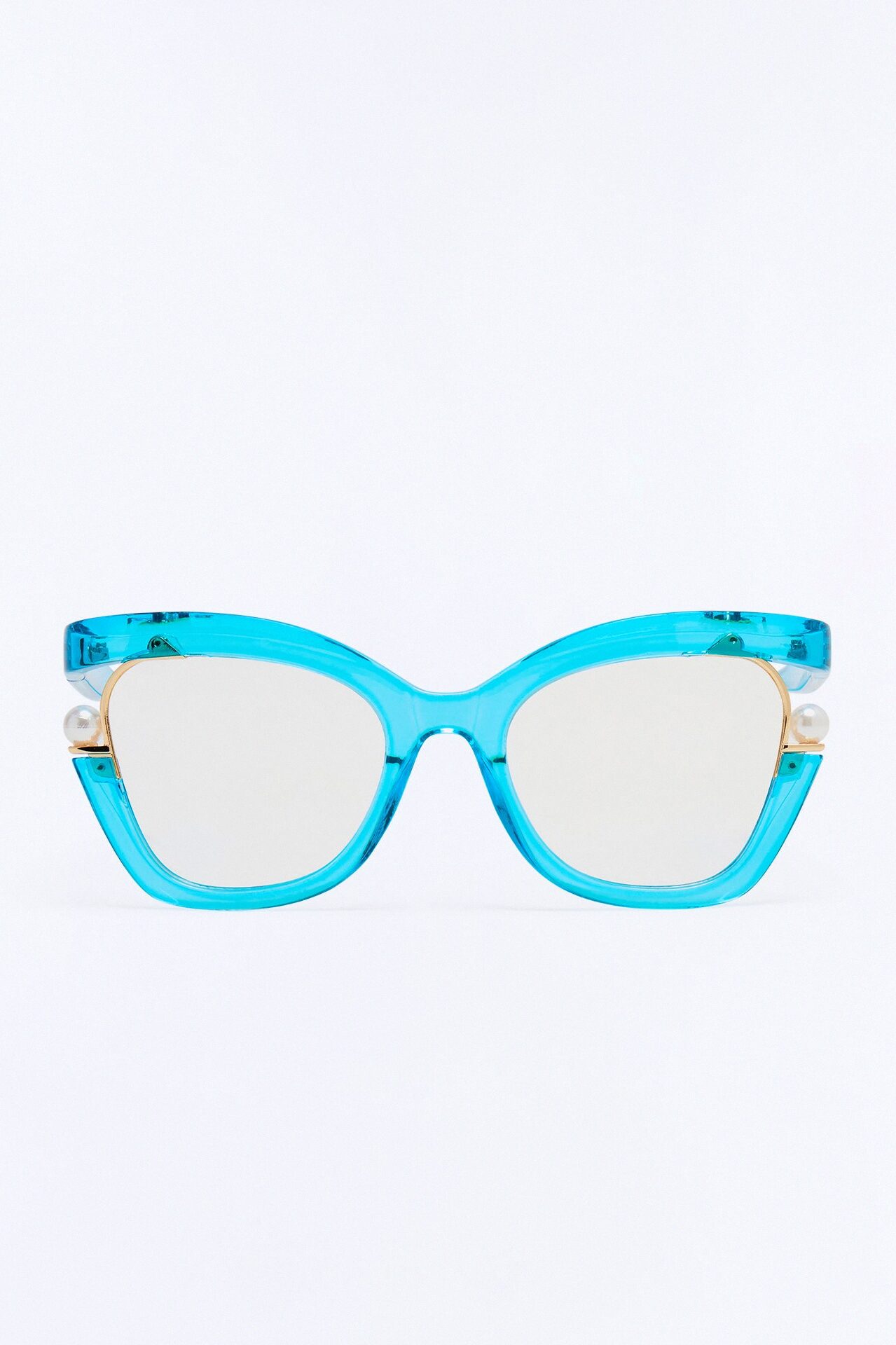 Tea House Blue Light Glasses - Blue