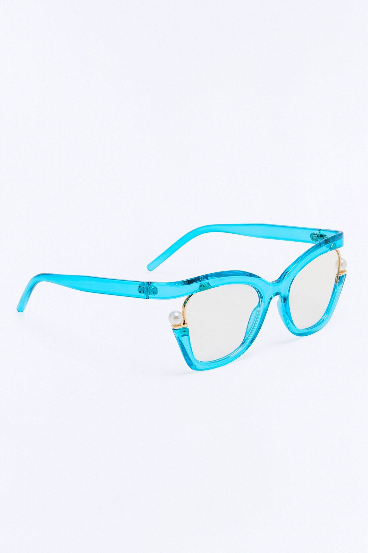 Tea House Blue Light Glasses - Blue