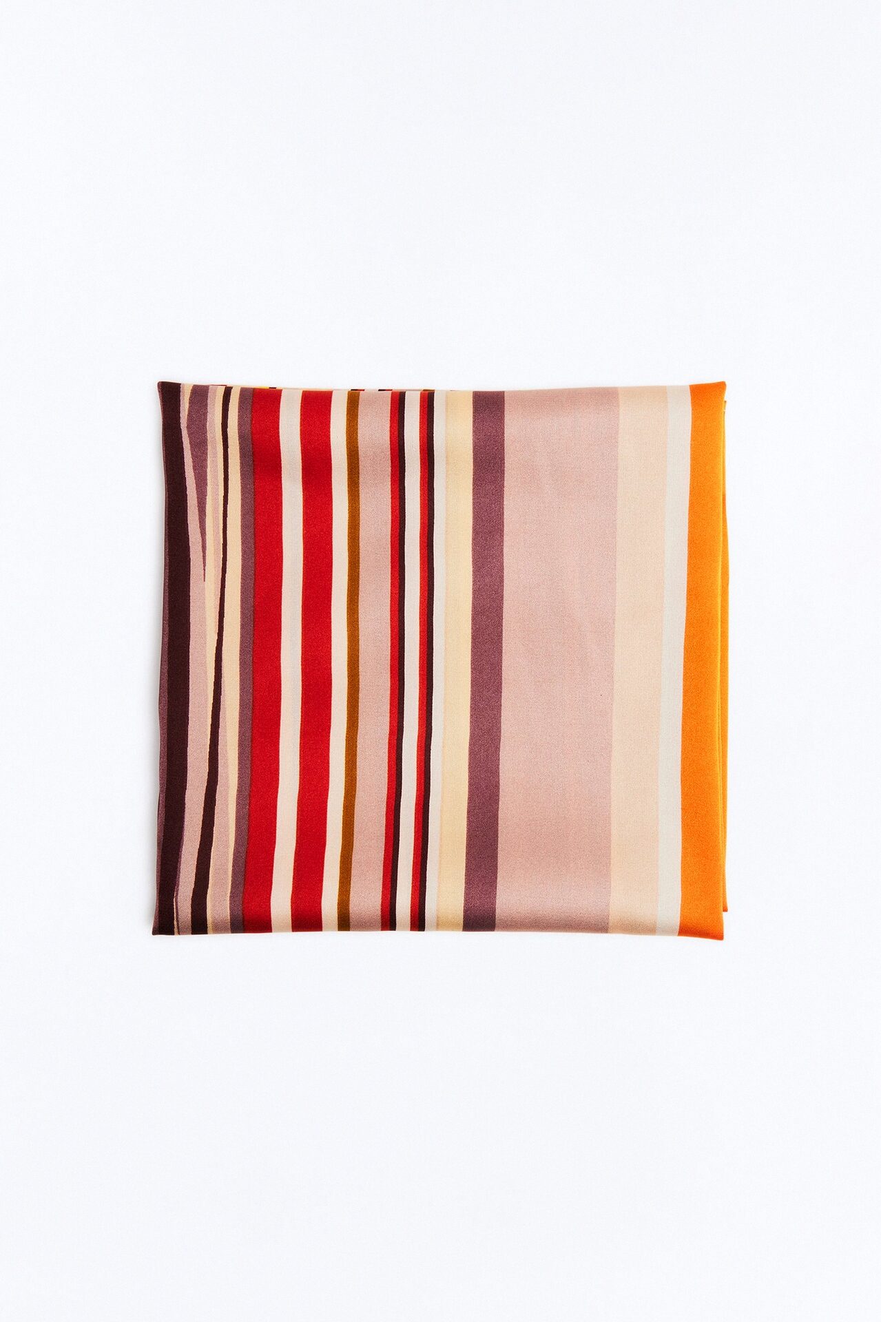 All About That Stripe Head Scarf - Orange/combo