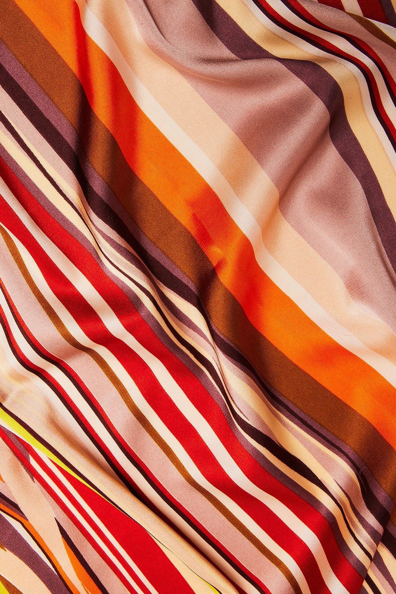 All About That Stripe Head Scarf - Orange/combo