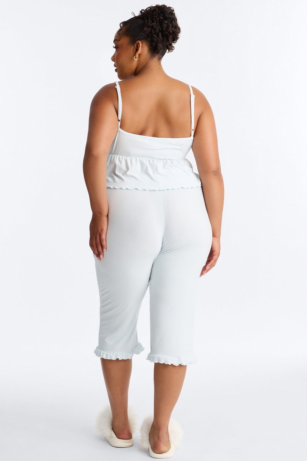 Rest And Be Thankful PJ Pant Set - Light Blue