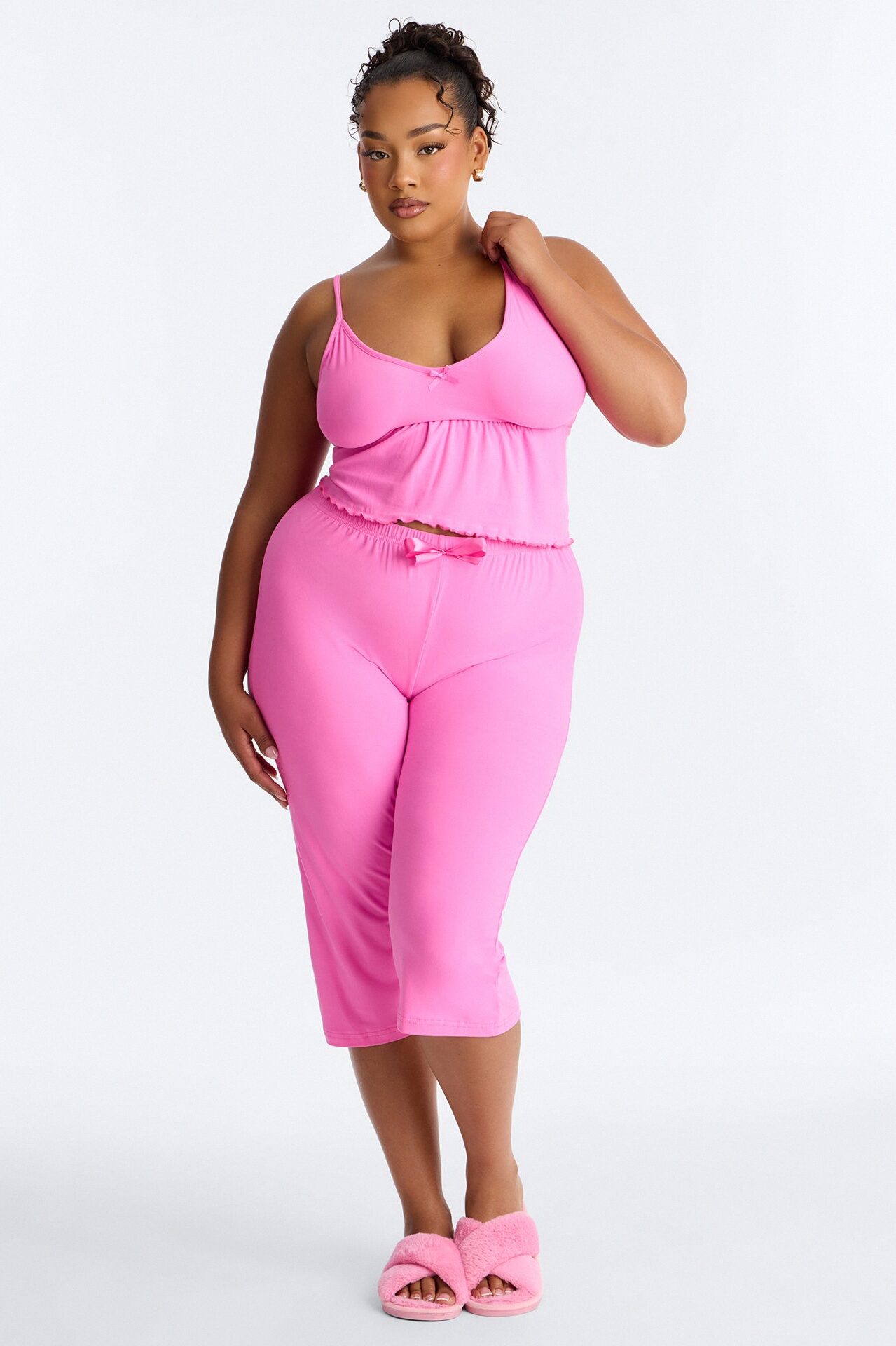 Get Into It 2pc PJ Pant Set - Pink