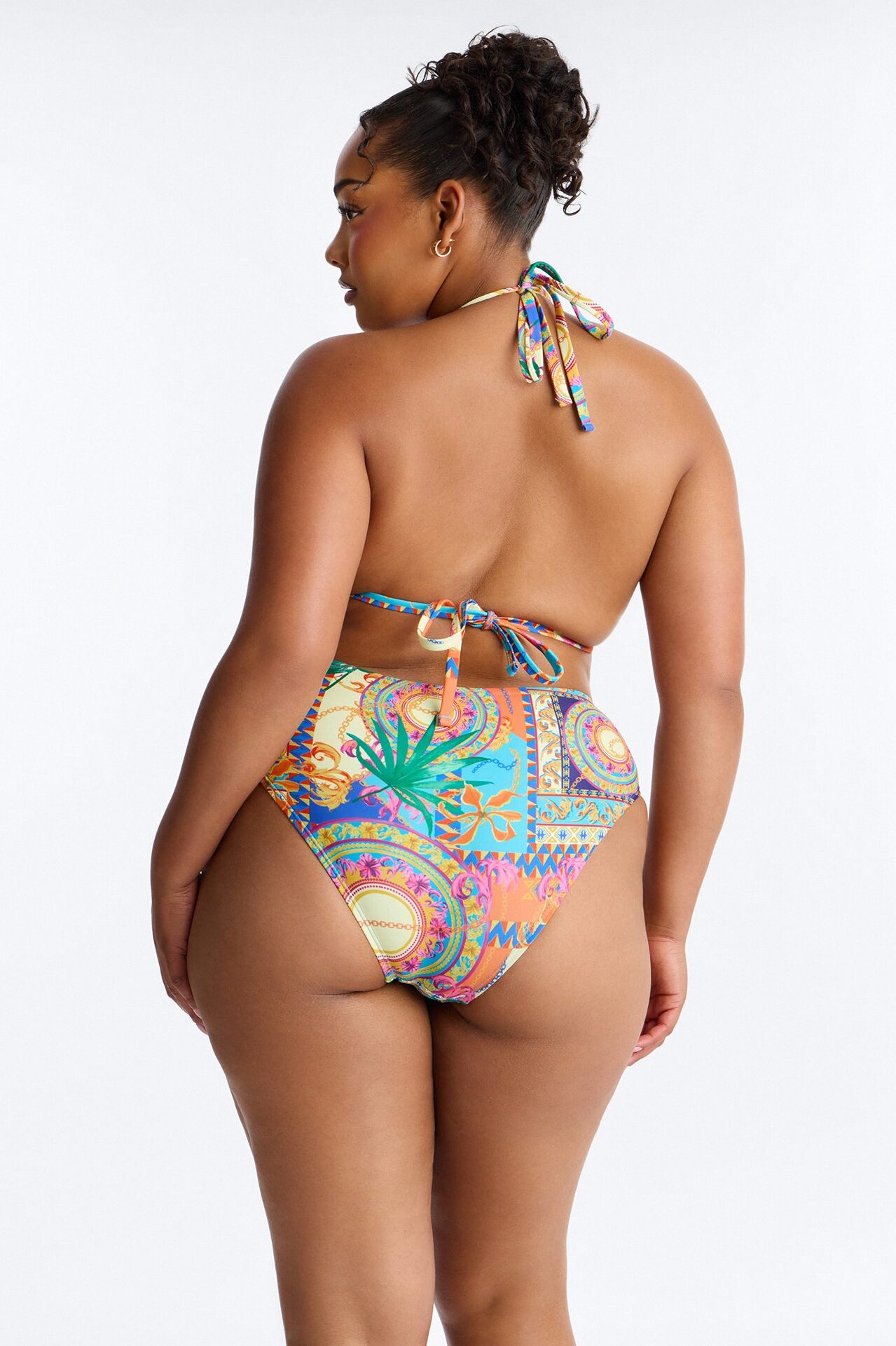 Adrina Abstract 3 Piece Bikini & Dress Sunsuit - Multi Color