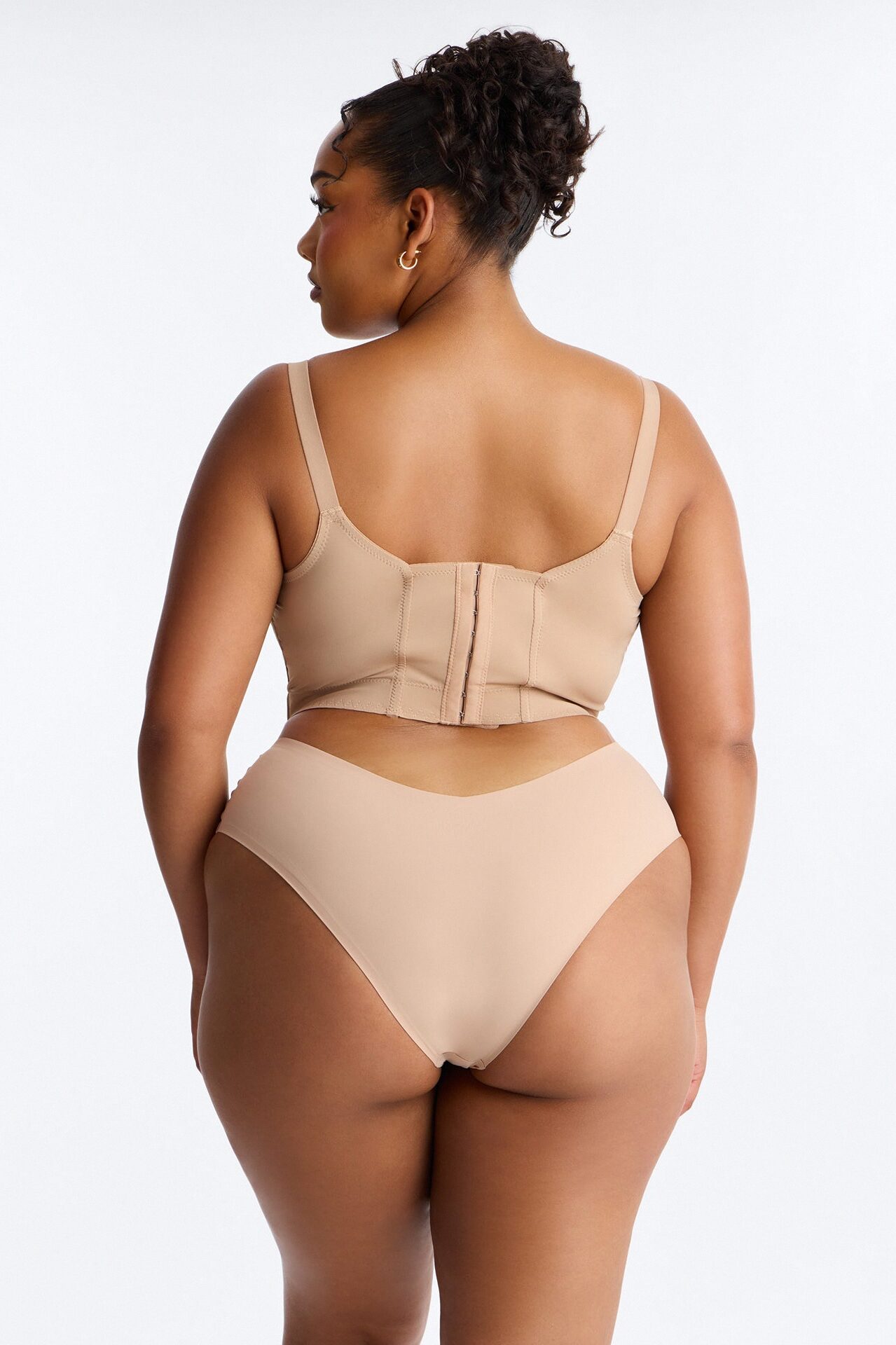 Supportive Underwire Lightly Padded Full Coverage Bra - Nude