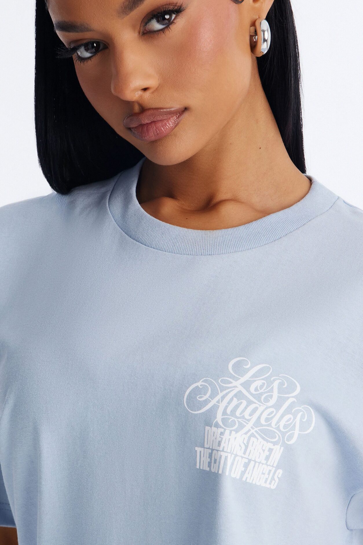 City Of Angles Forever Boxy Tee - Blue