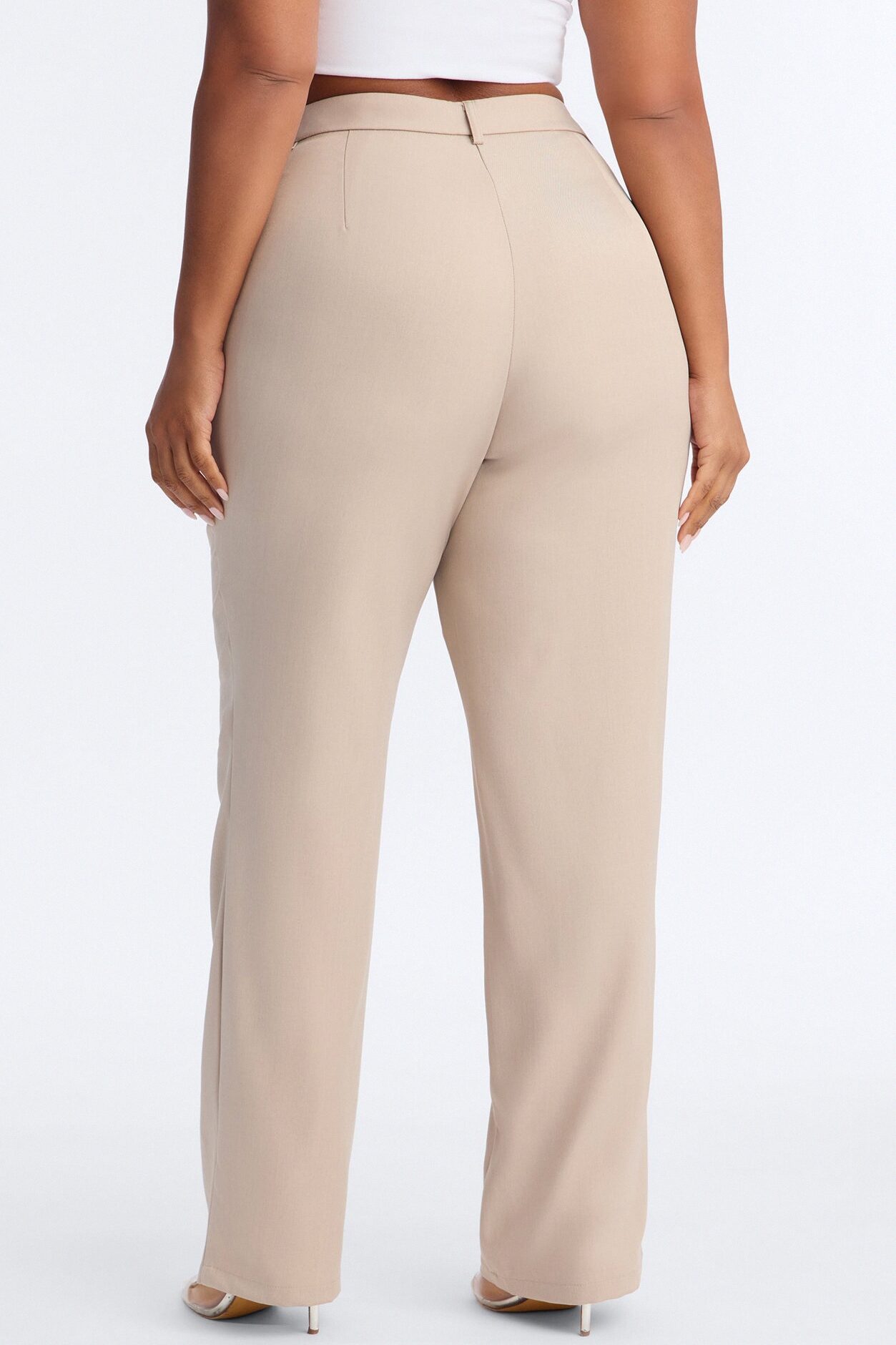 Alani Straight Leg Trouser - Stone