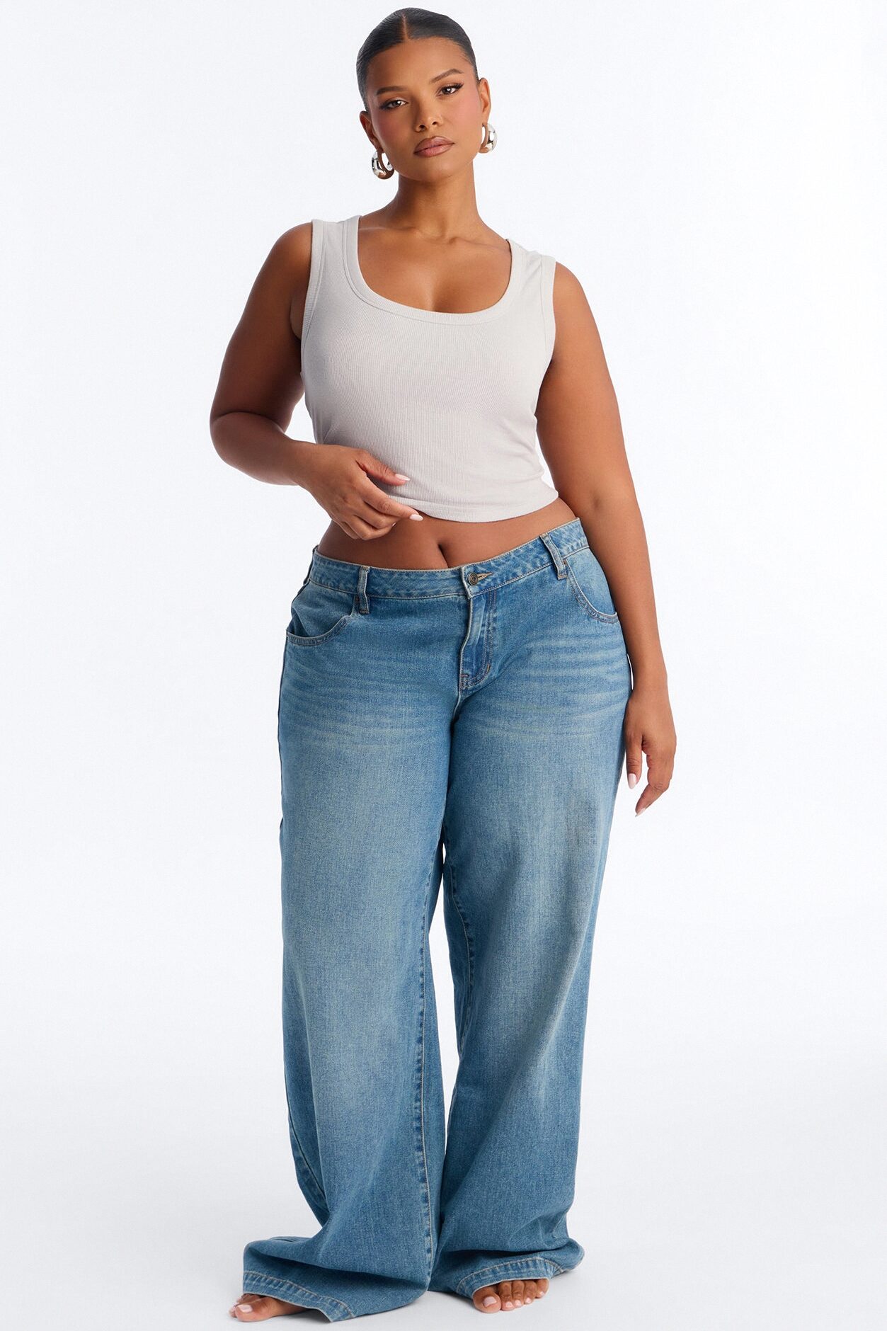 Remi Tank Top - Light Grey