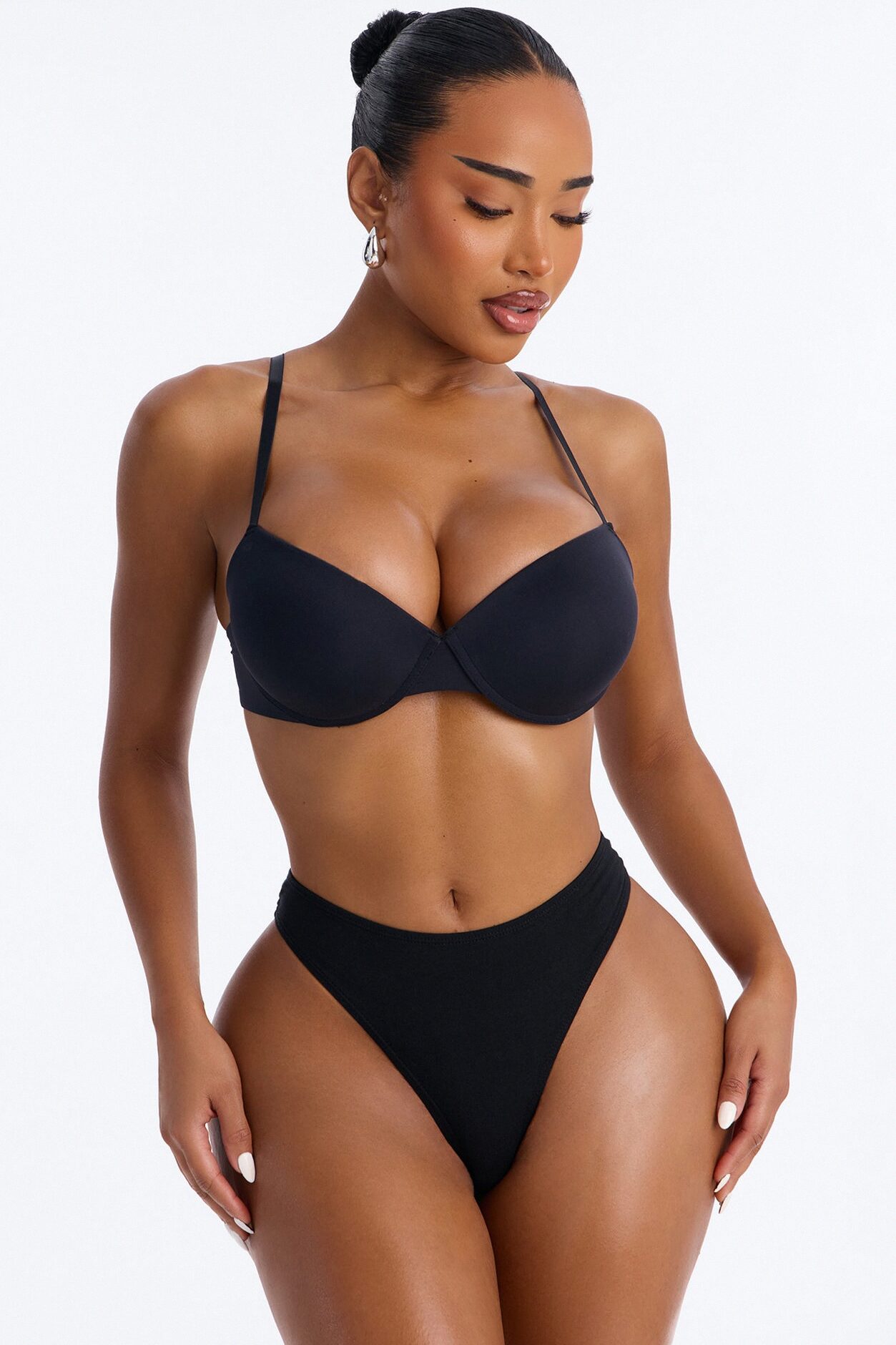 Flexible Fit Extreme Push Up Bra - Black