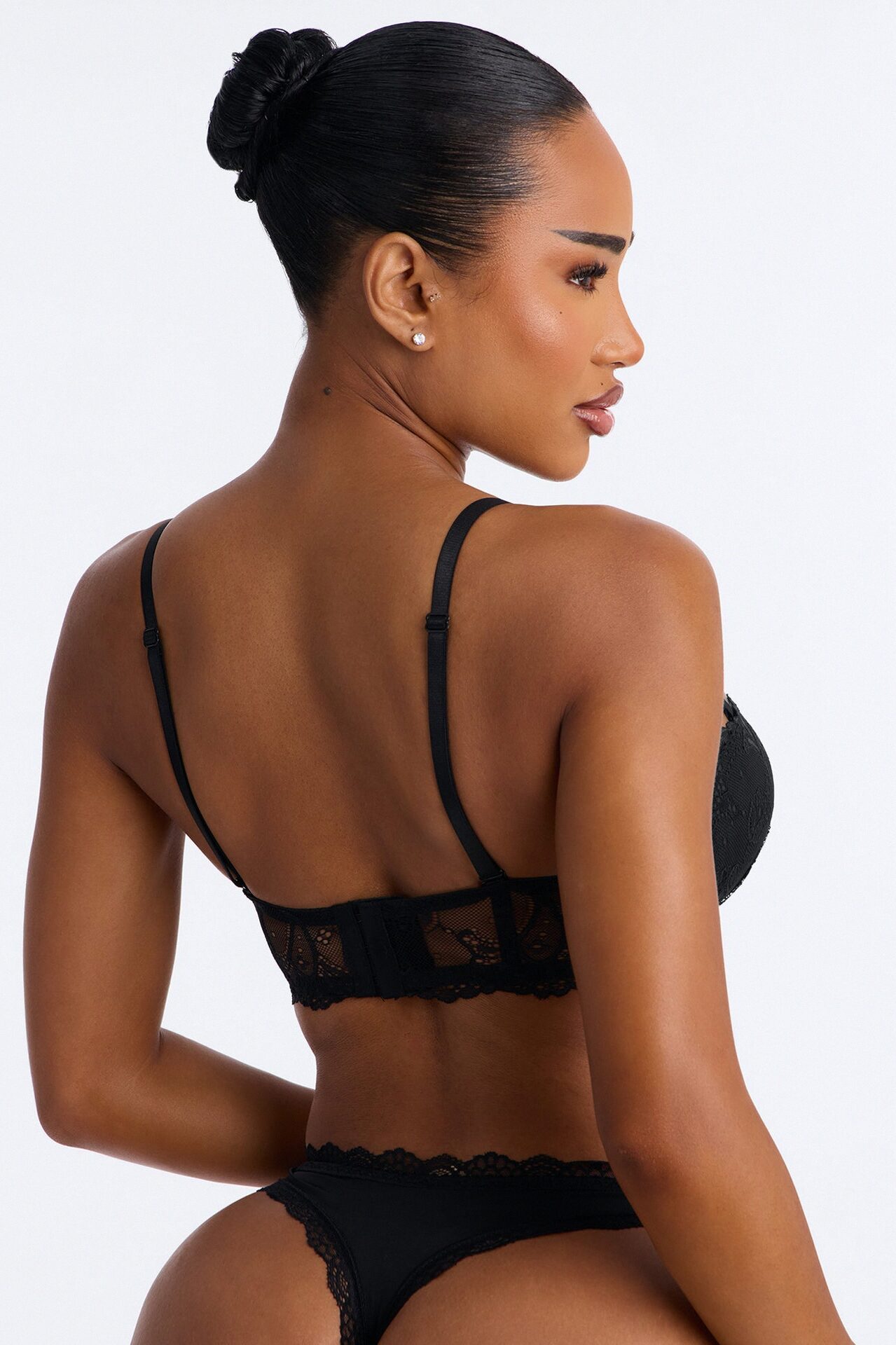 Daily Lover Lace Extreme Push Up Strapless Multi-Way Bra - Black