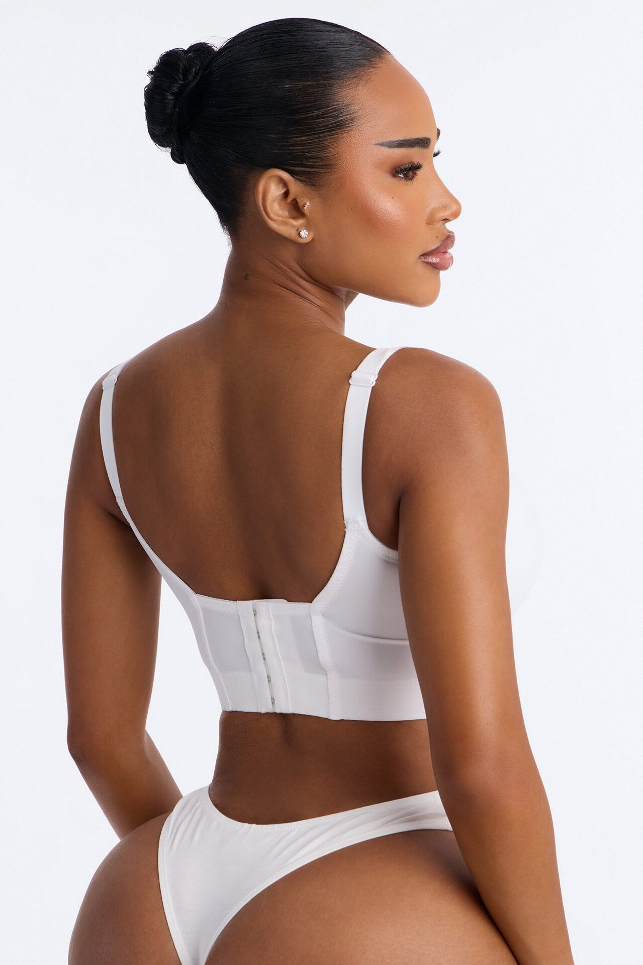 Supportive Underwire Lightly Padded Full Coverage Bra - White