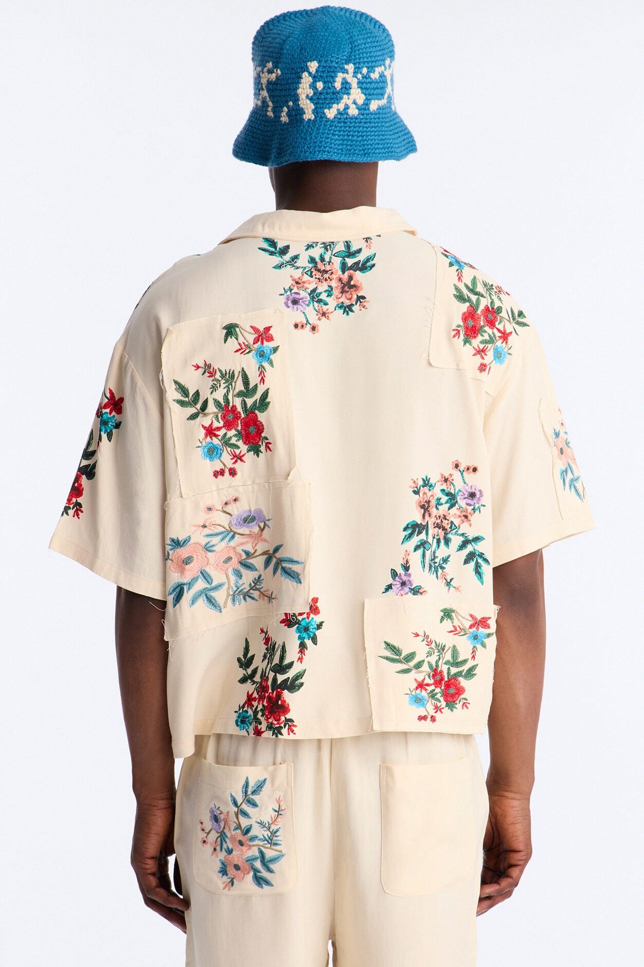Relaxed Petals At Dusk Button Up Shirt - White/combo