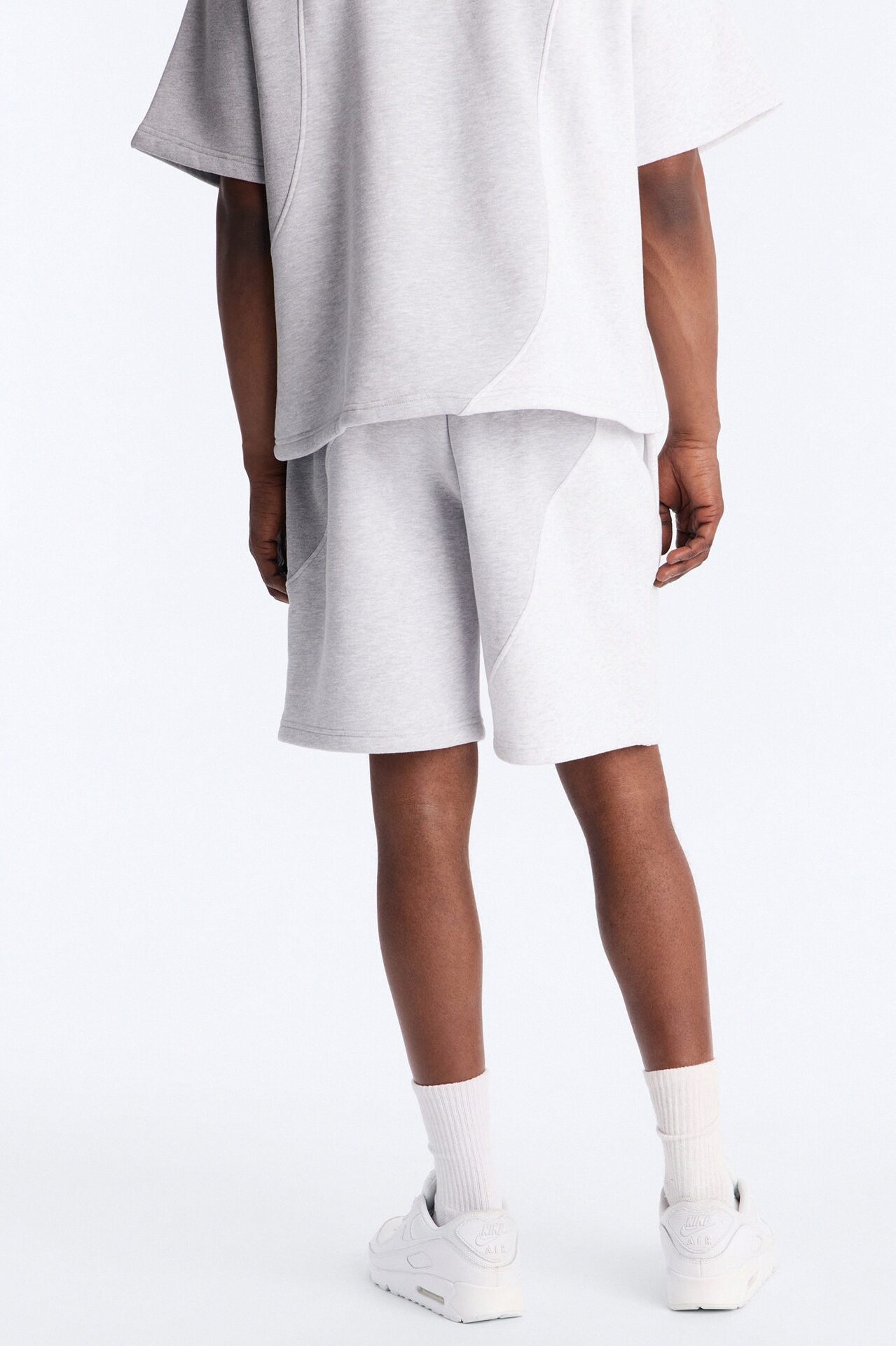 Neapolitan Paneled Relaxed Sweatshort - Grey/combo