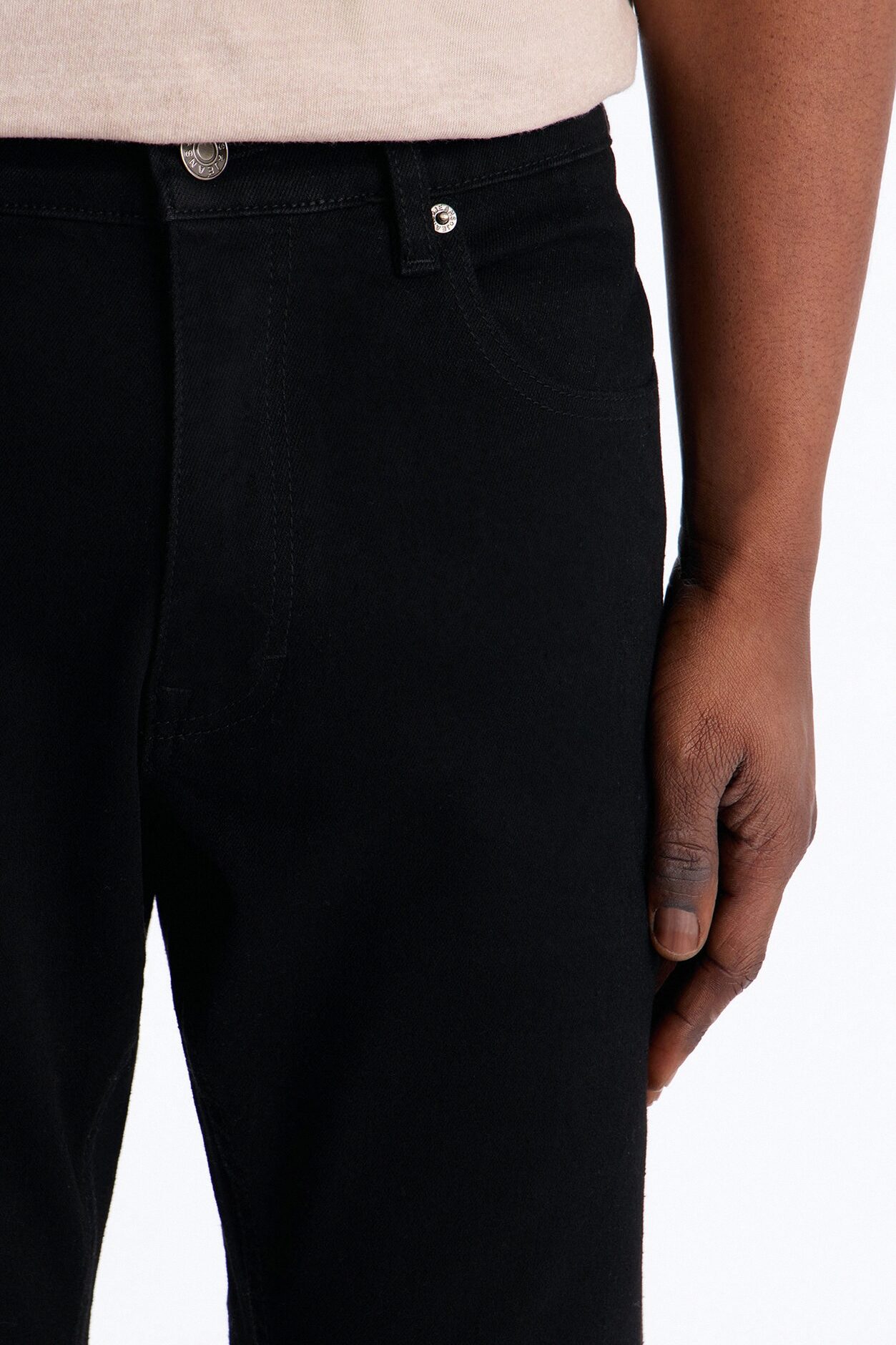 Upstanding Slit Stacked Slim Flare Jeans - Black