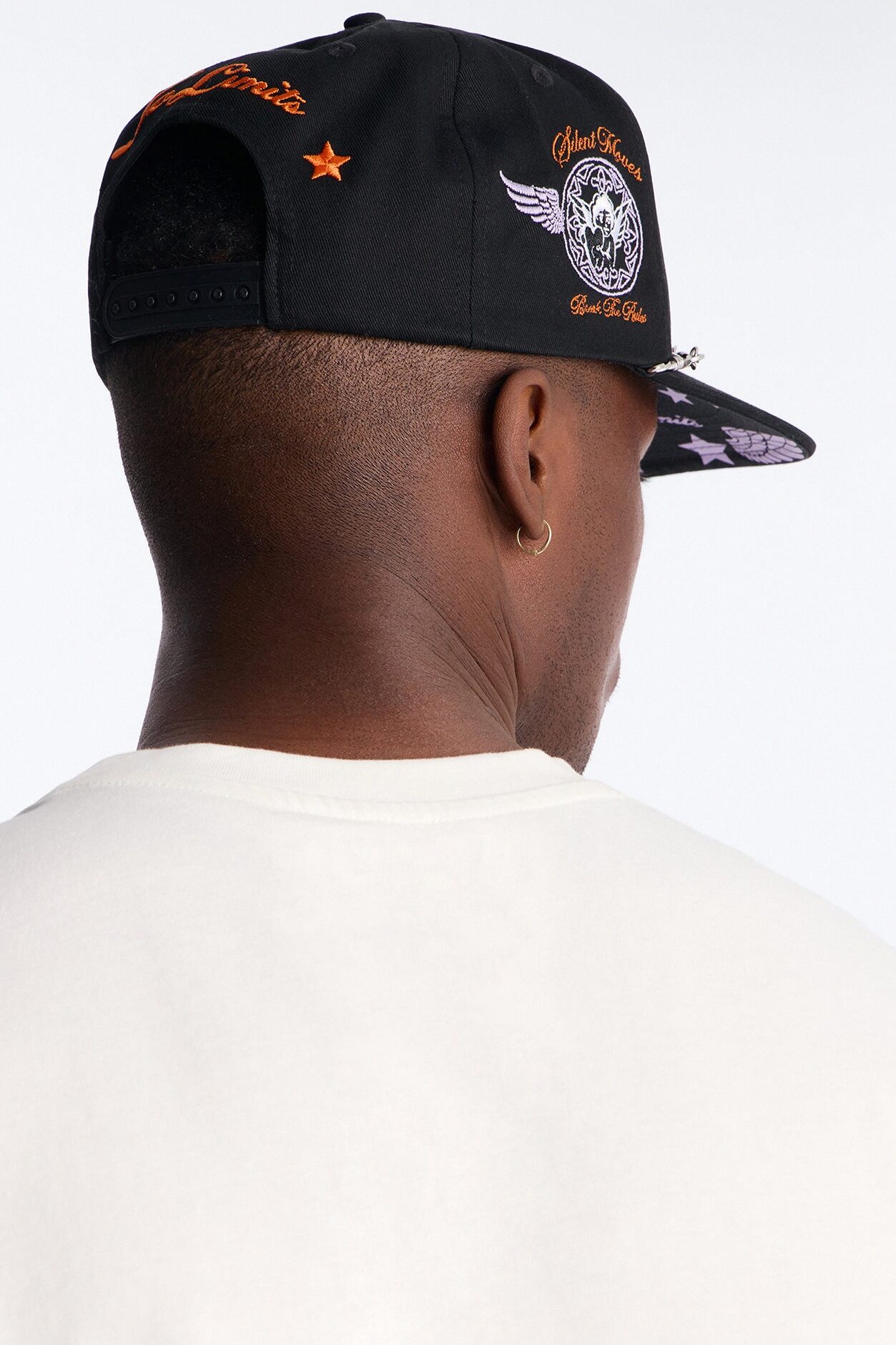 Loyalty Graphic Embroidered Snapback Hat - Black