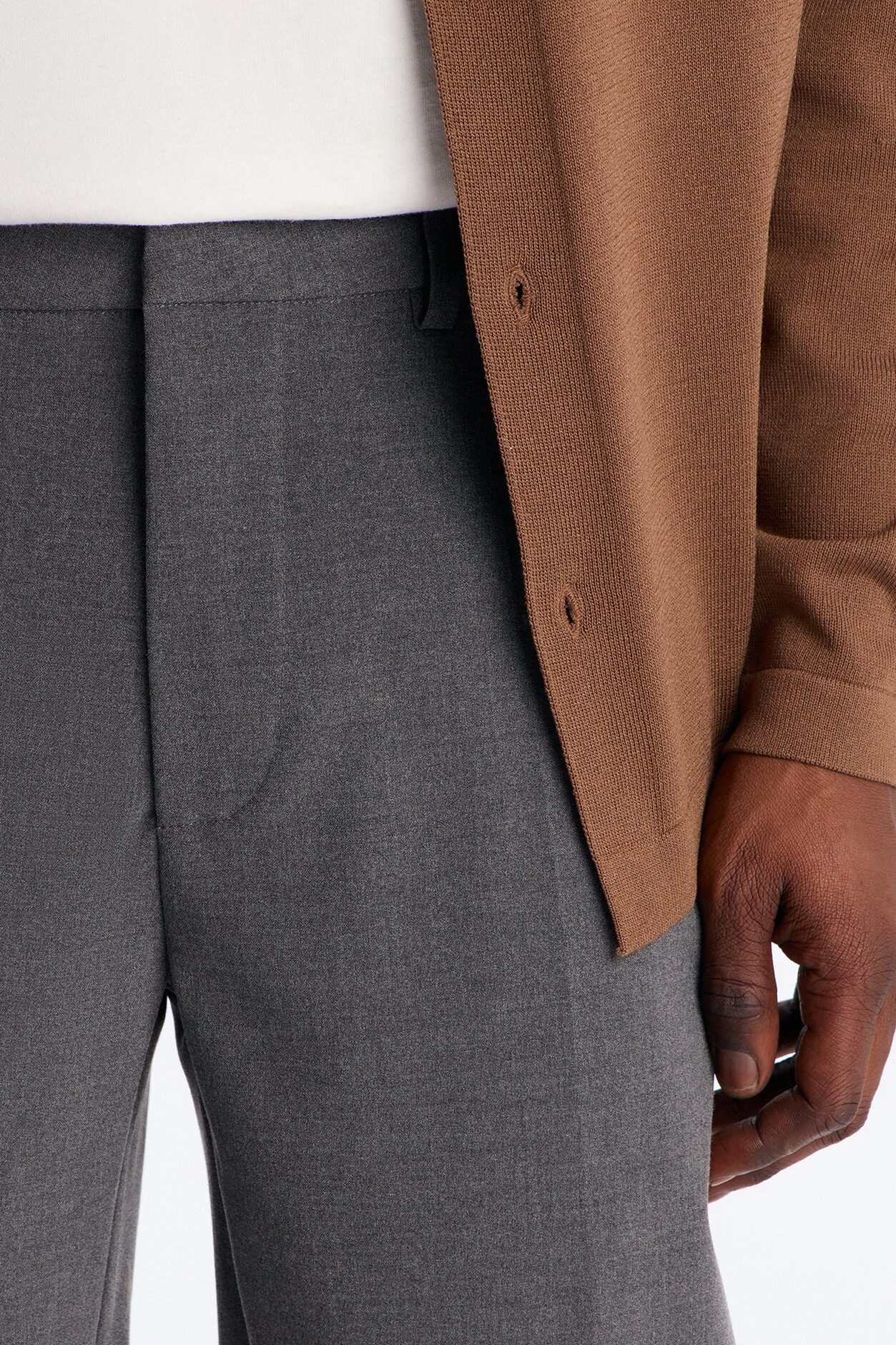 Windsor Luxe Slim Trouser - Charcoal