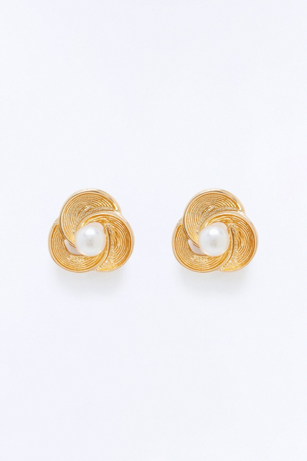 Olivia Pearl Stud Earrings - Gold/combo