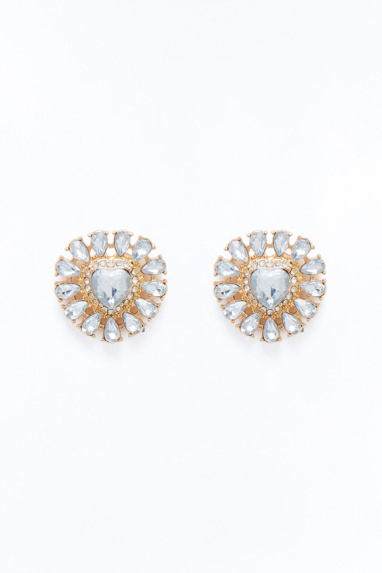 Carry Your Love With Me Stud Earrings - Gold