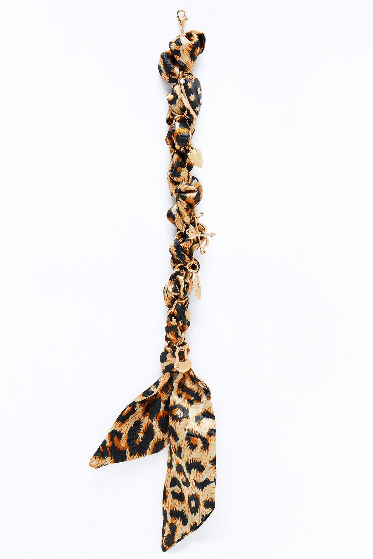 Wild Muse Charm Scarf Bracelet - Leopard