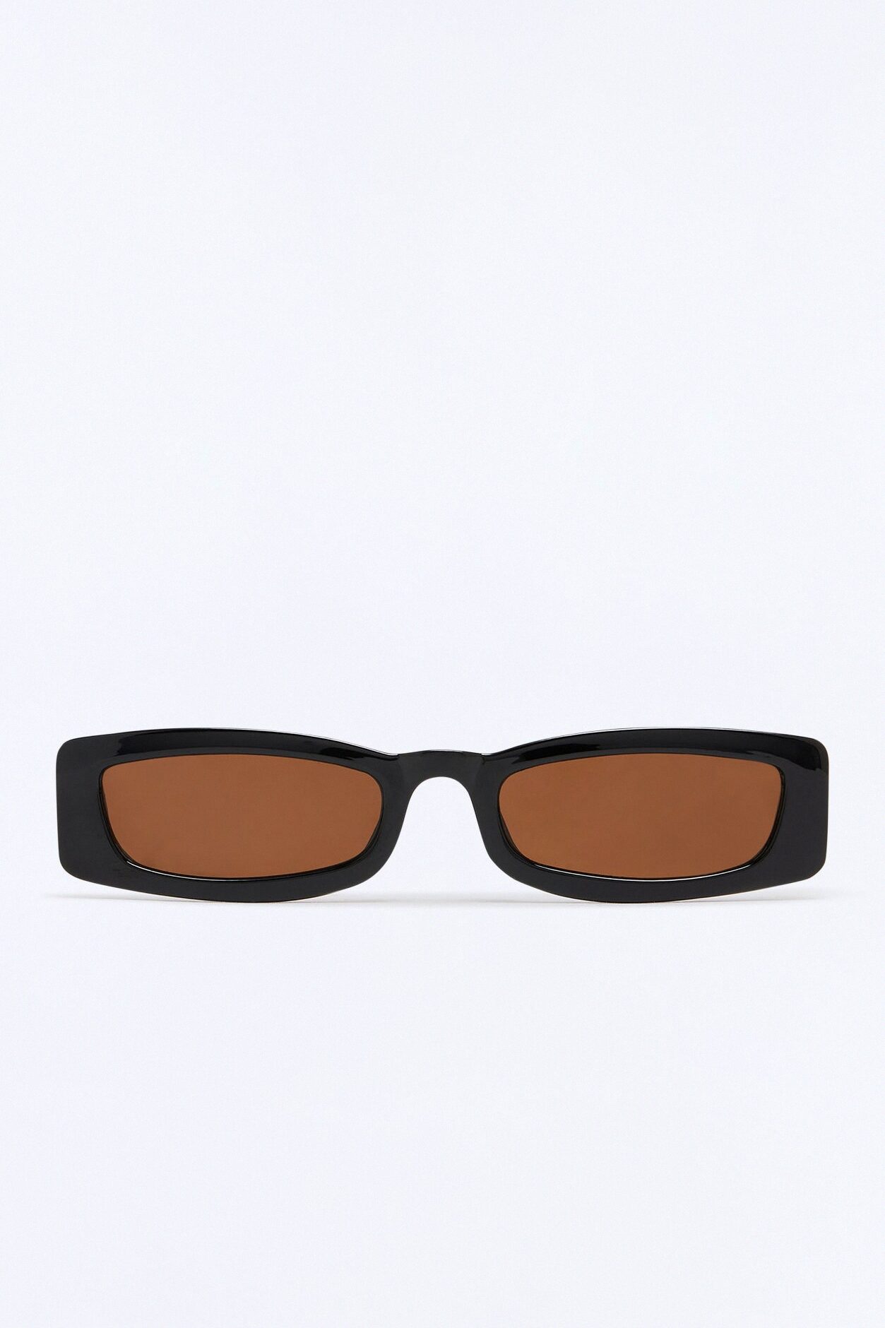Telekinesis Rectangle Sunglasses - Black/Brown