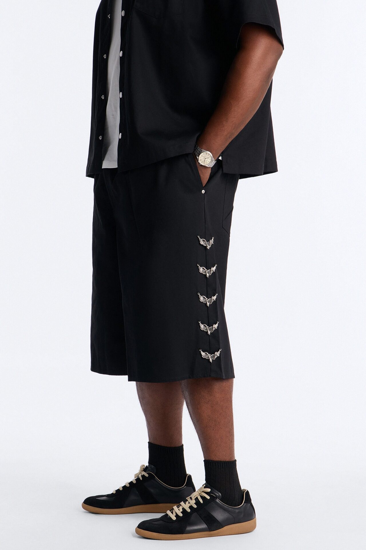 Baggy Winged Viper Short - Black