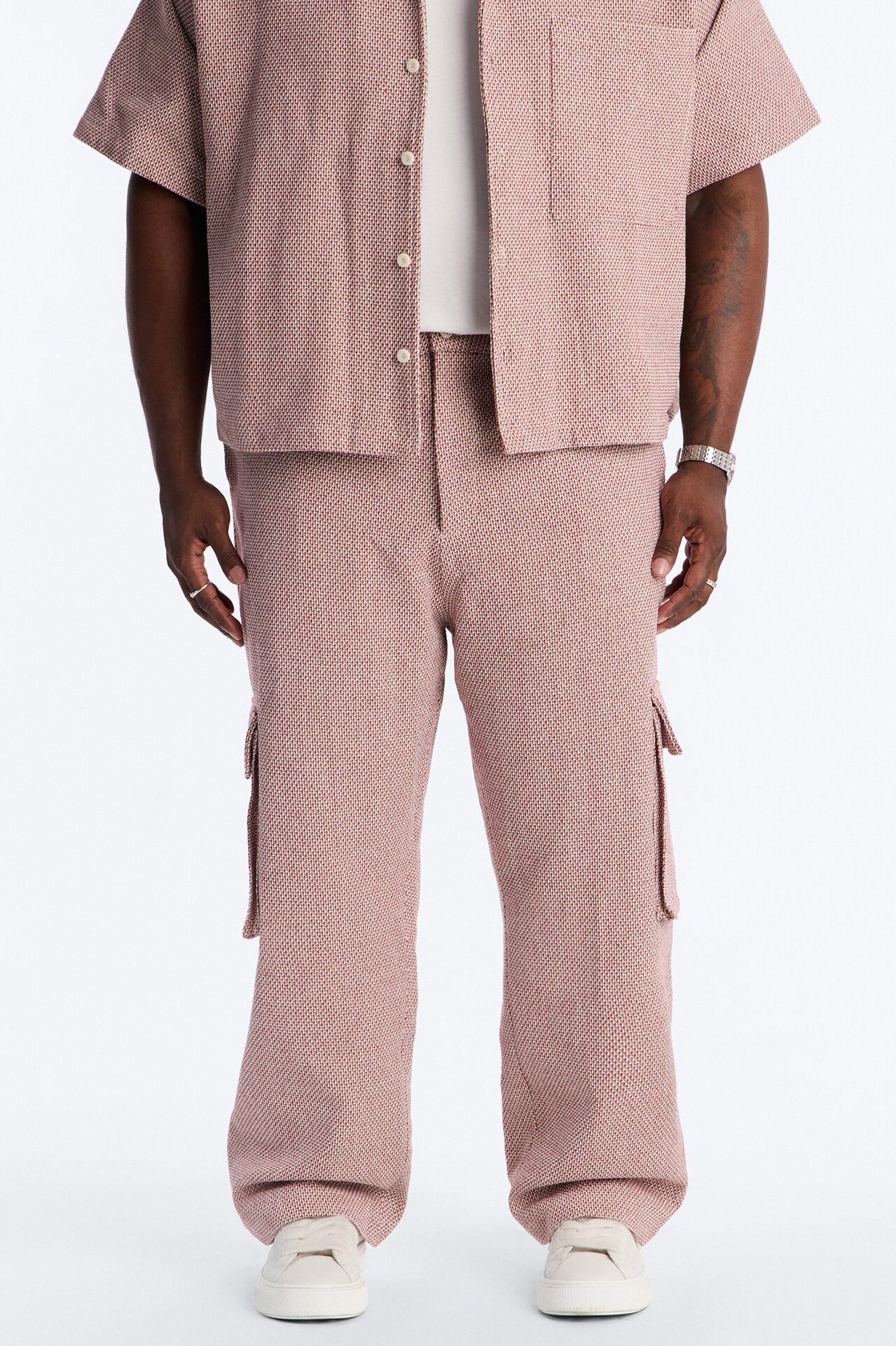 Baggy Garrison Cargo Pant - Red/combo
