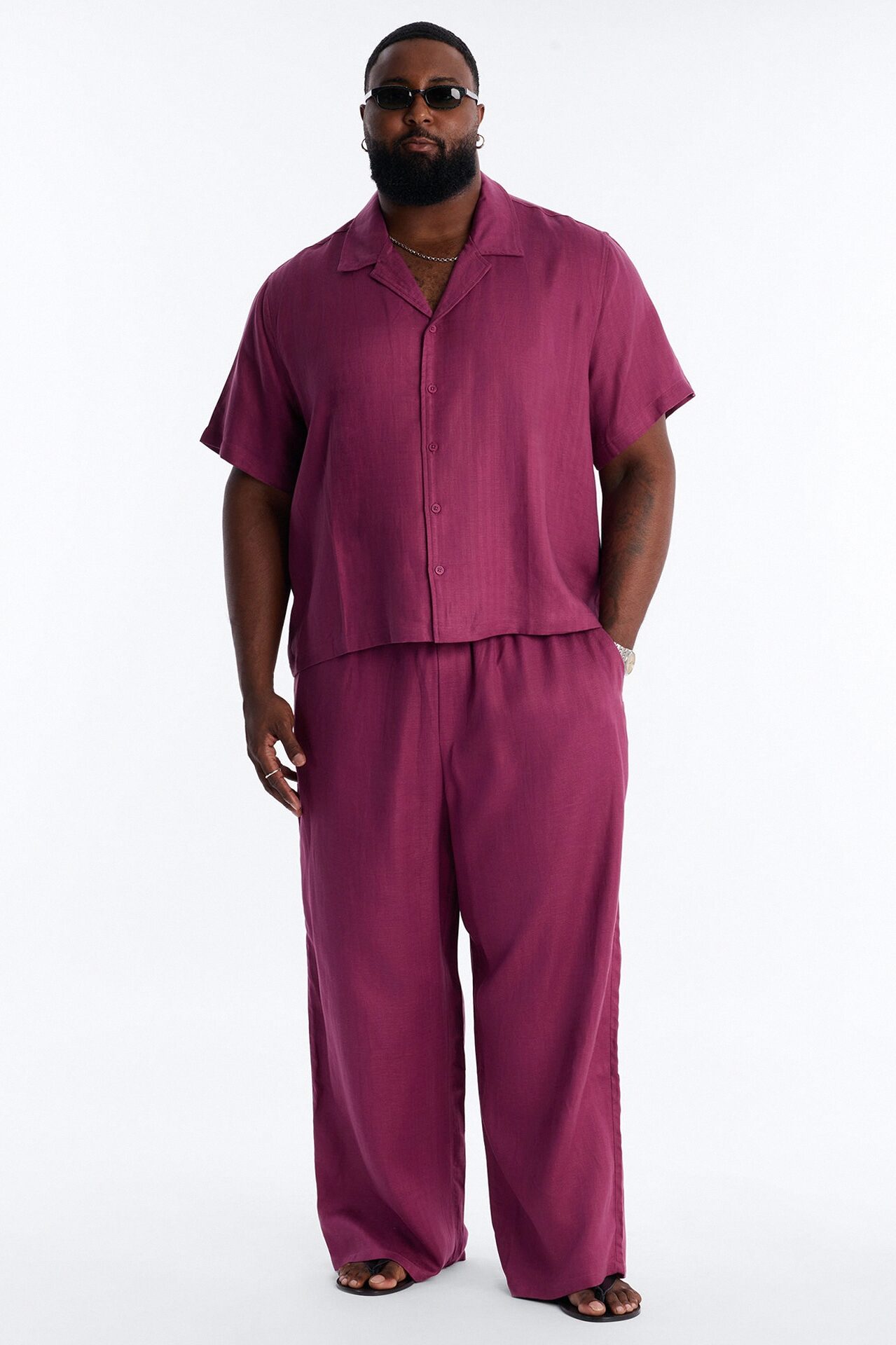 Wide Leg Wastelander Pant - Purple