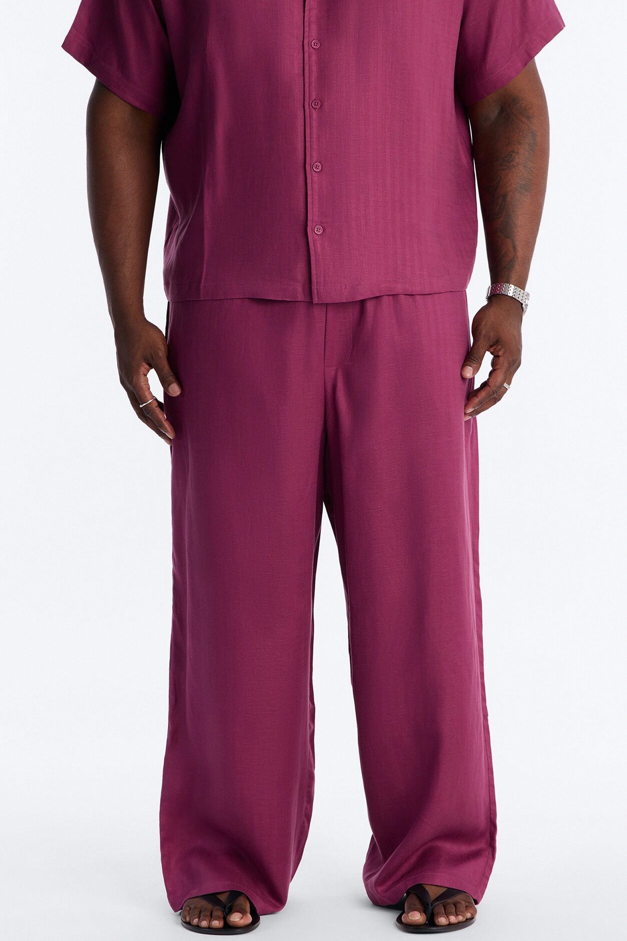 Wide Leg Wastelander Pant - Purple