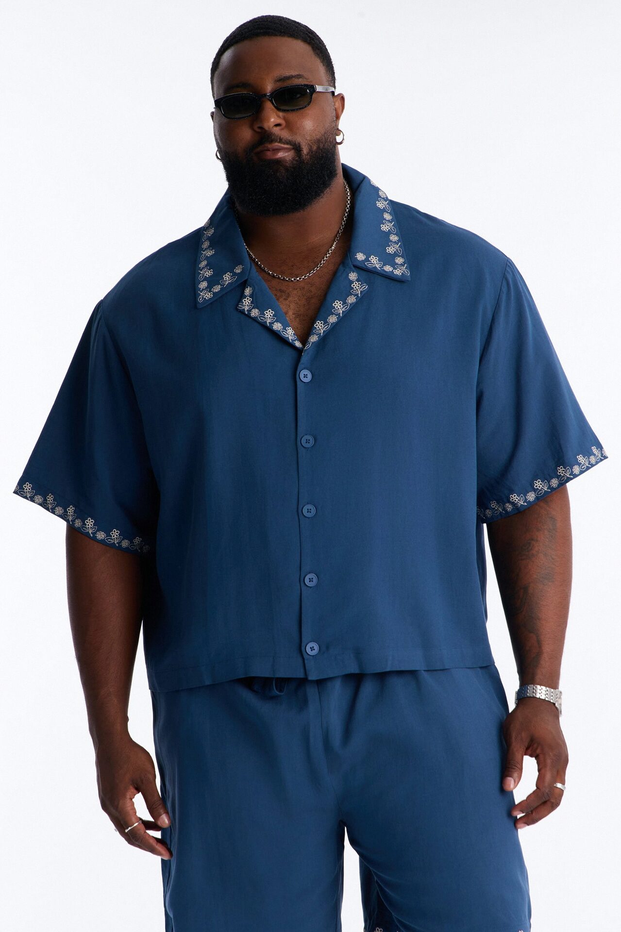 Relaxed Harbor Hideaway Button Up Shirt - Navy
