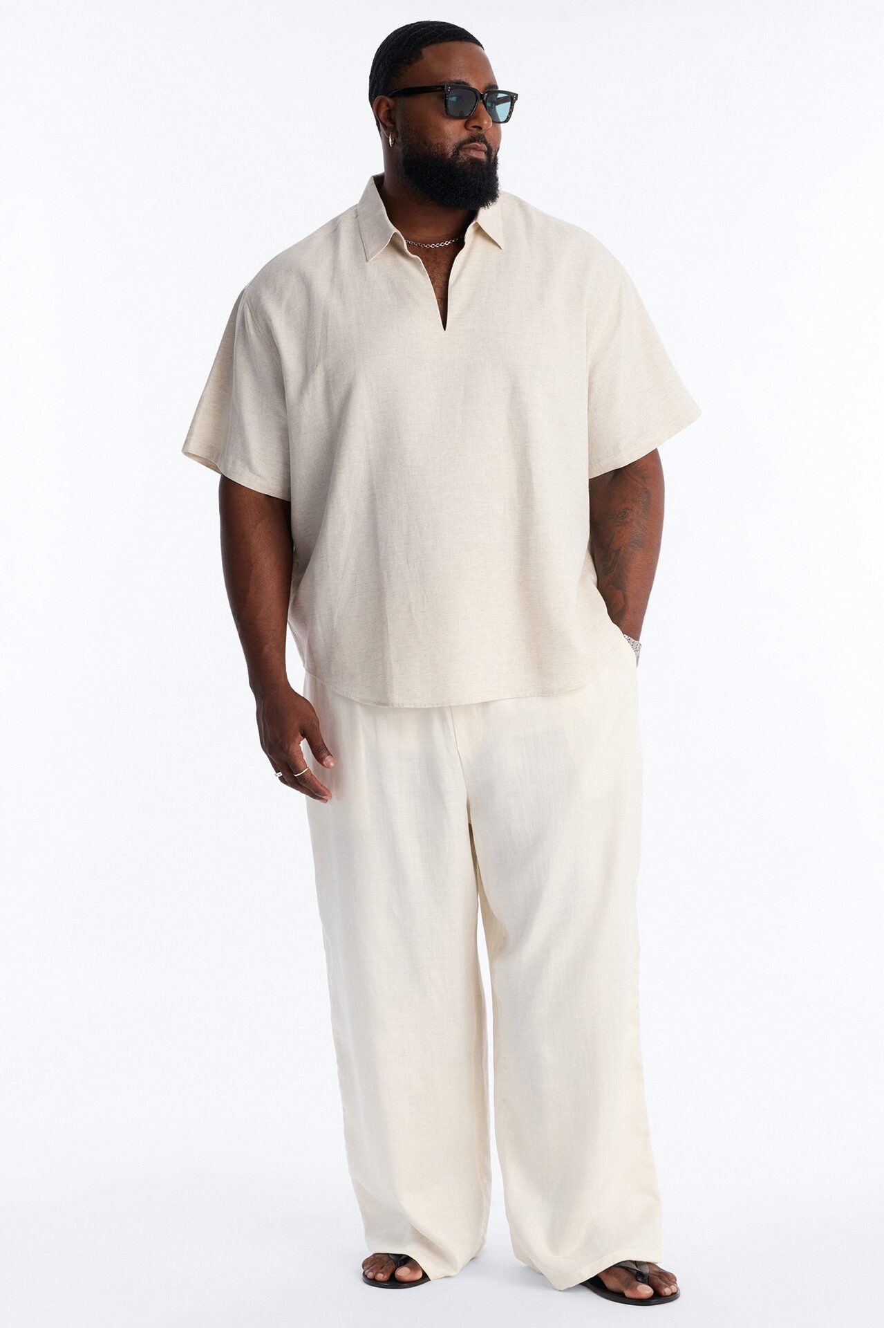 Bahamas Easy Flow Short Sleeve Shirt - Oatmeal