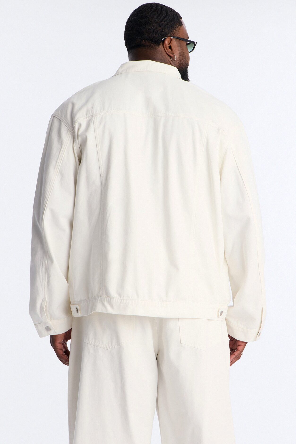 Coast Oversized Trucker Denim Jacket - Off White