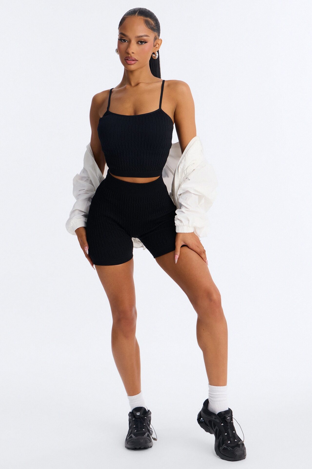 Smooth Intensions Seamless Biker Short Set - Black
