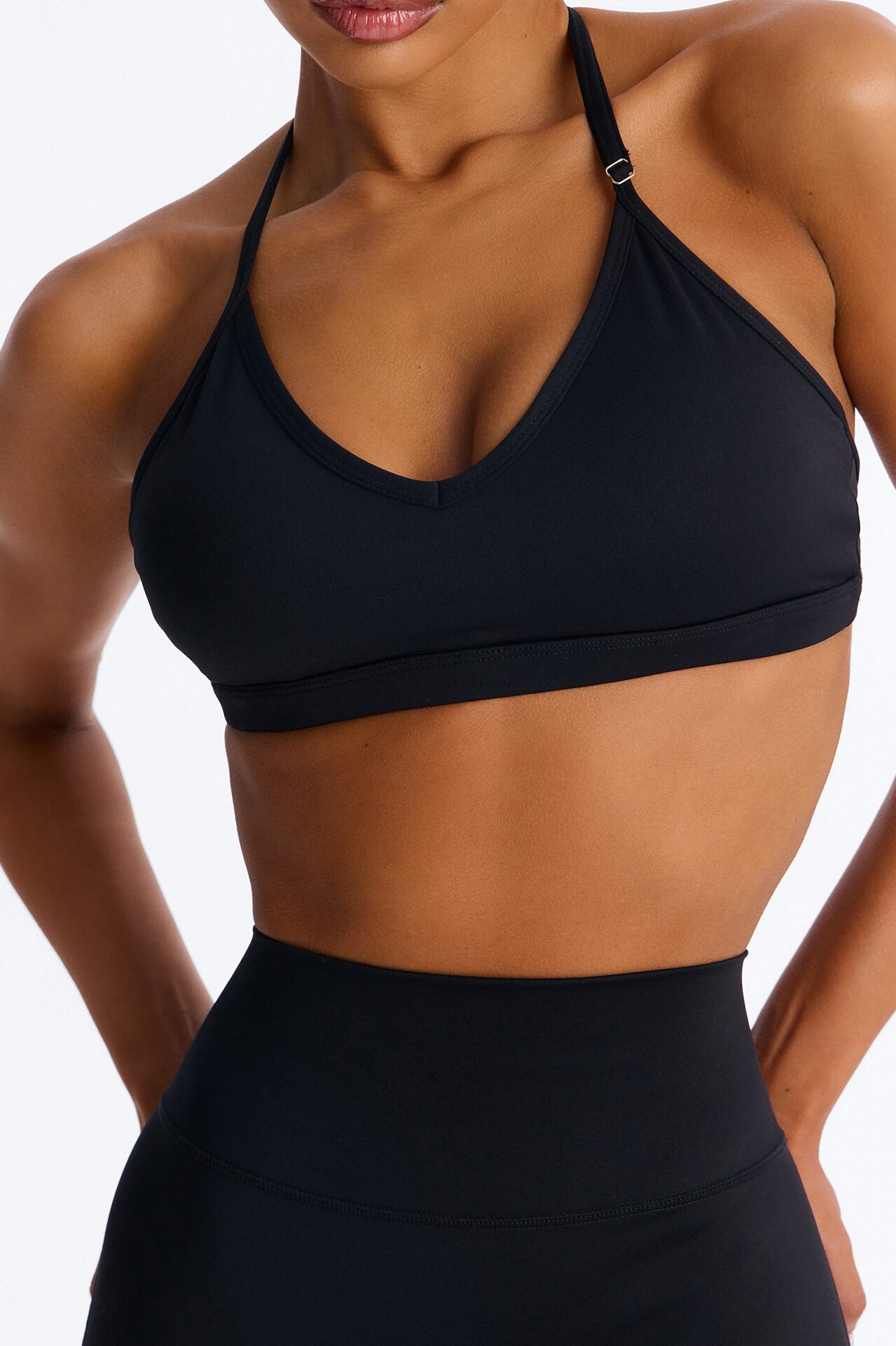 Barre Babe Active Capri Set - Black
