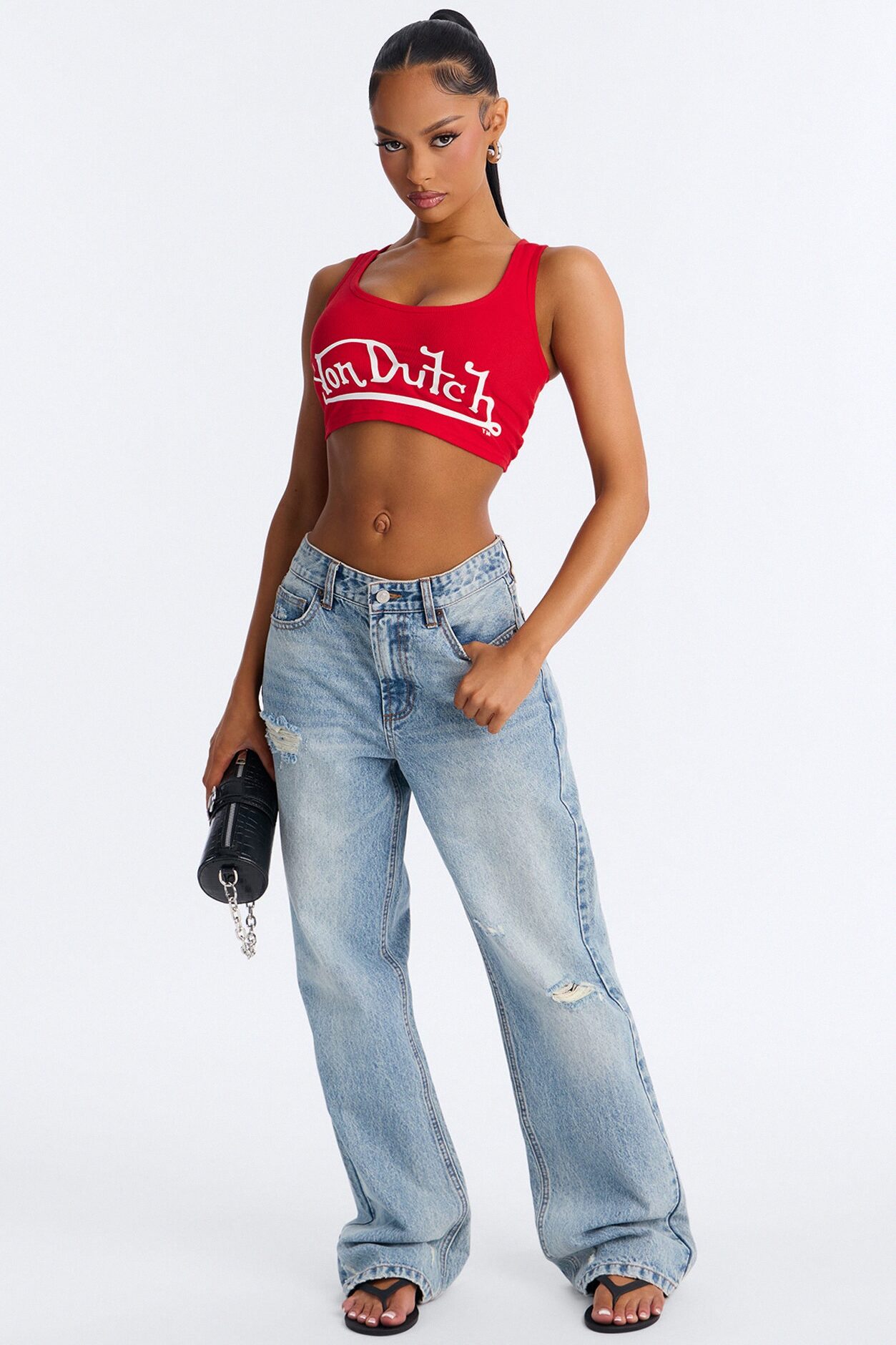 Von Dutch Logo Tank - Red