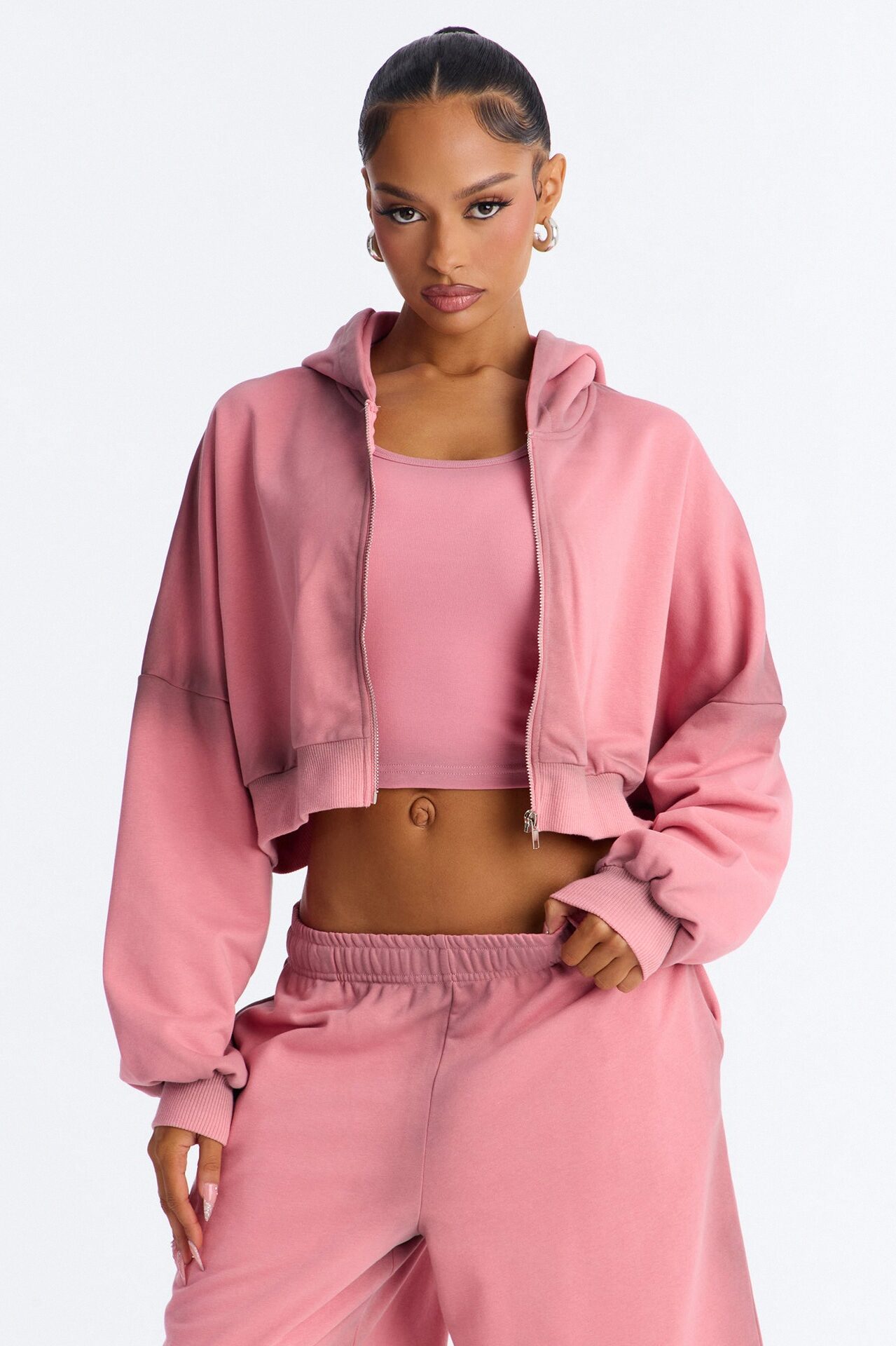 Sam French Terry 3 Piece Jort Set - Pink